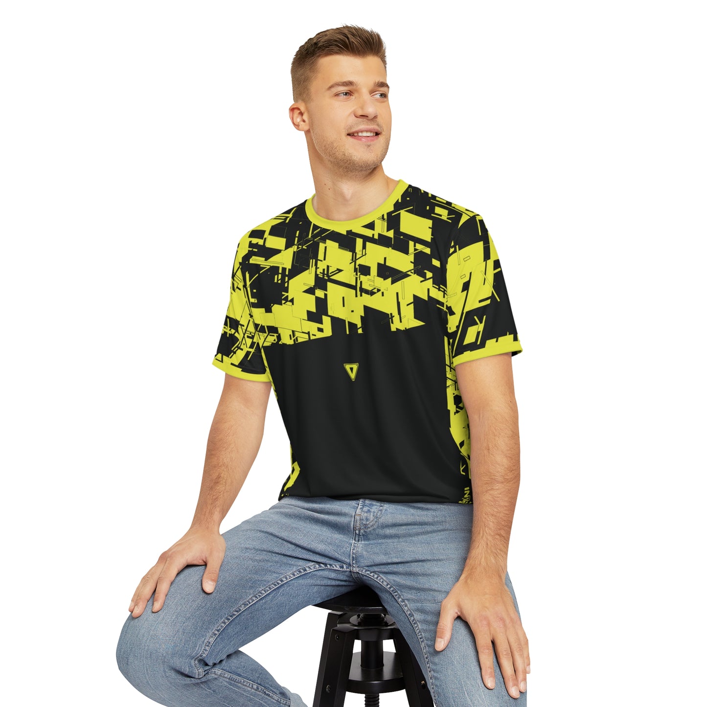 Men's Cyber Line Yellow-Plasma T Shirt V2