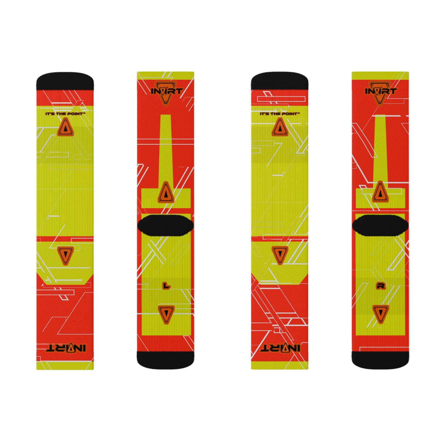 Cyber Orange Socks