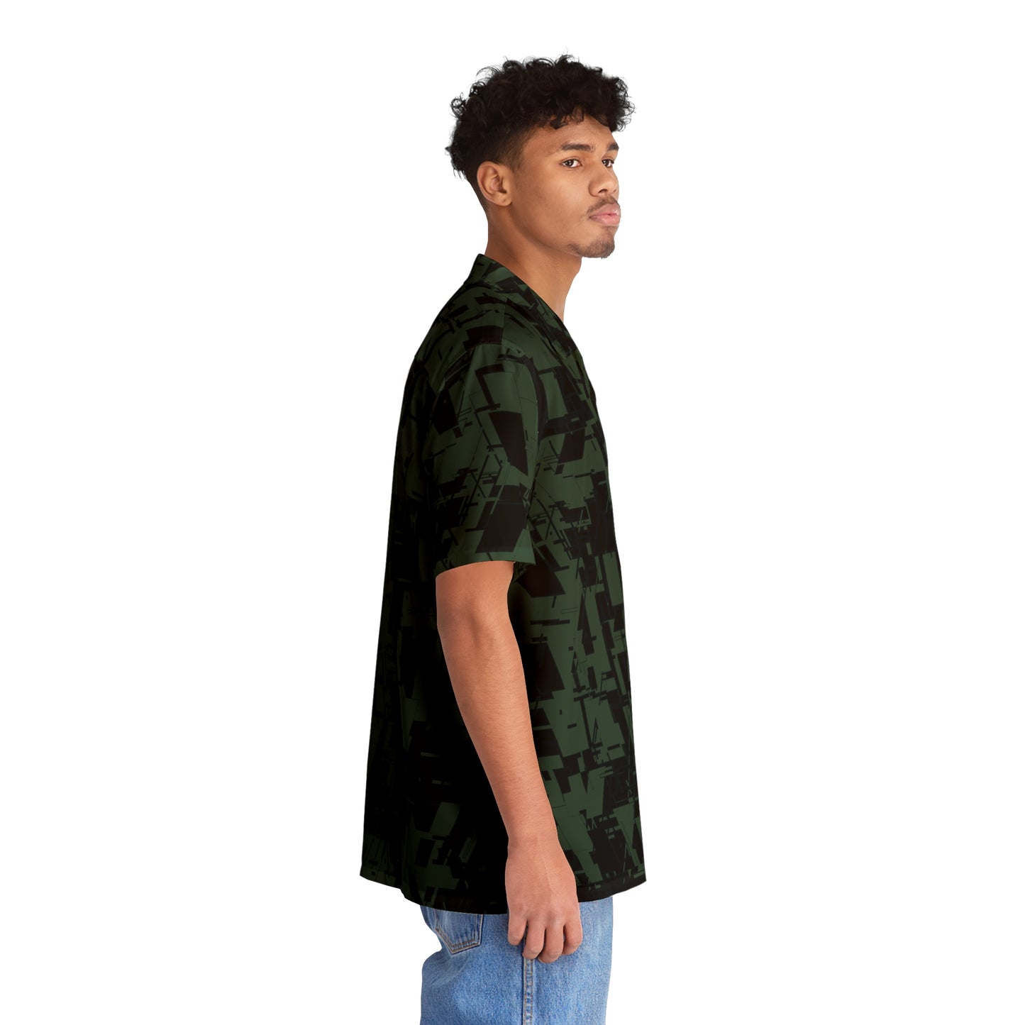 Forest Cyber-Hawaiian Shirt V2
