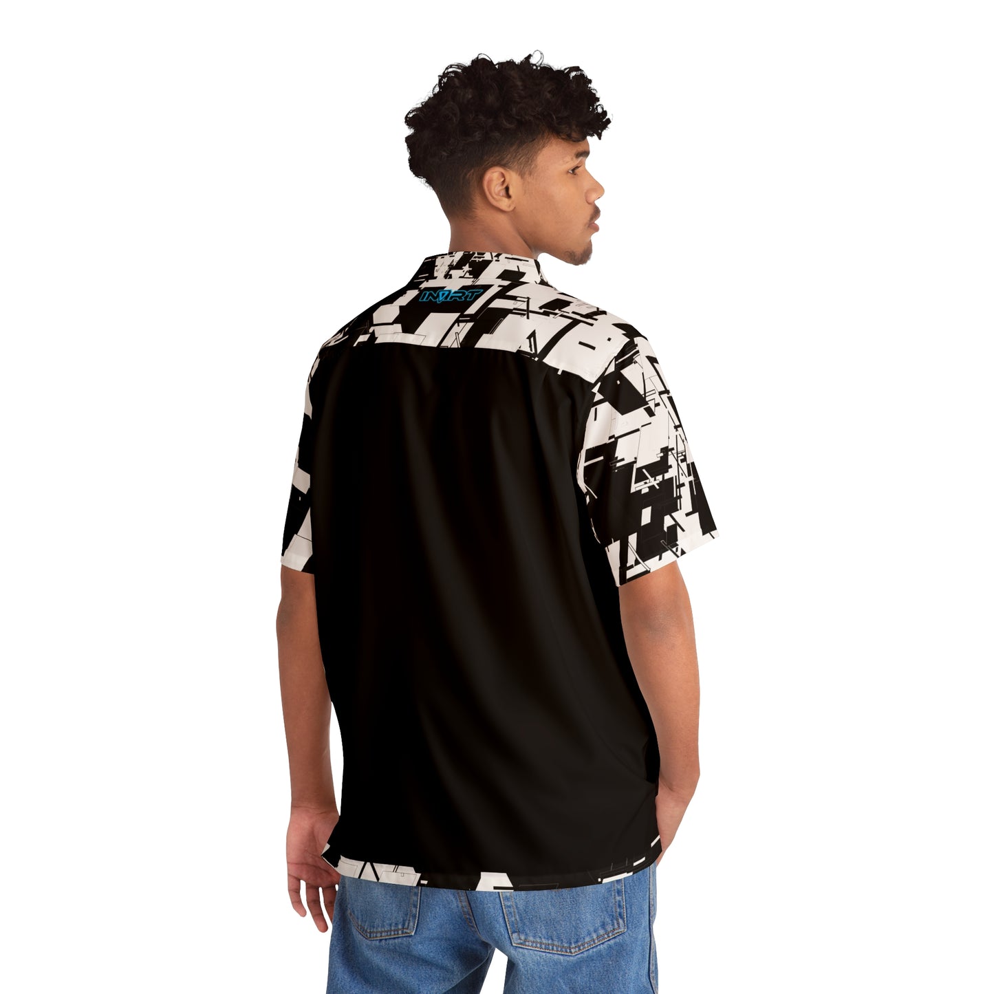 Black Cyber Button Up