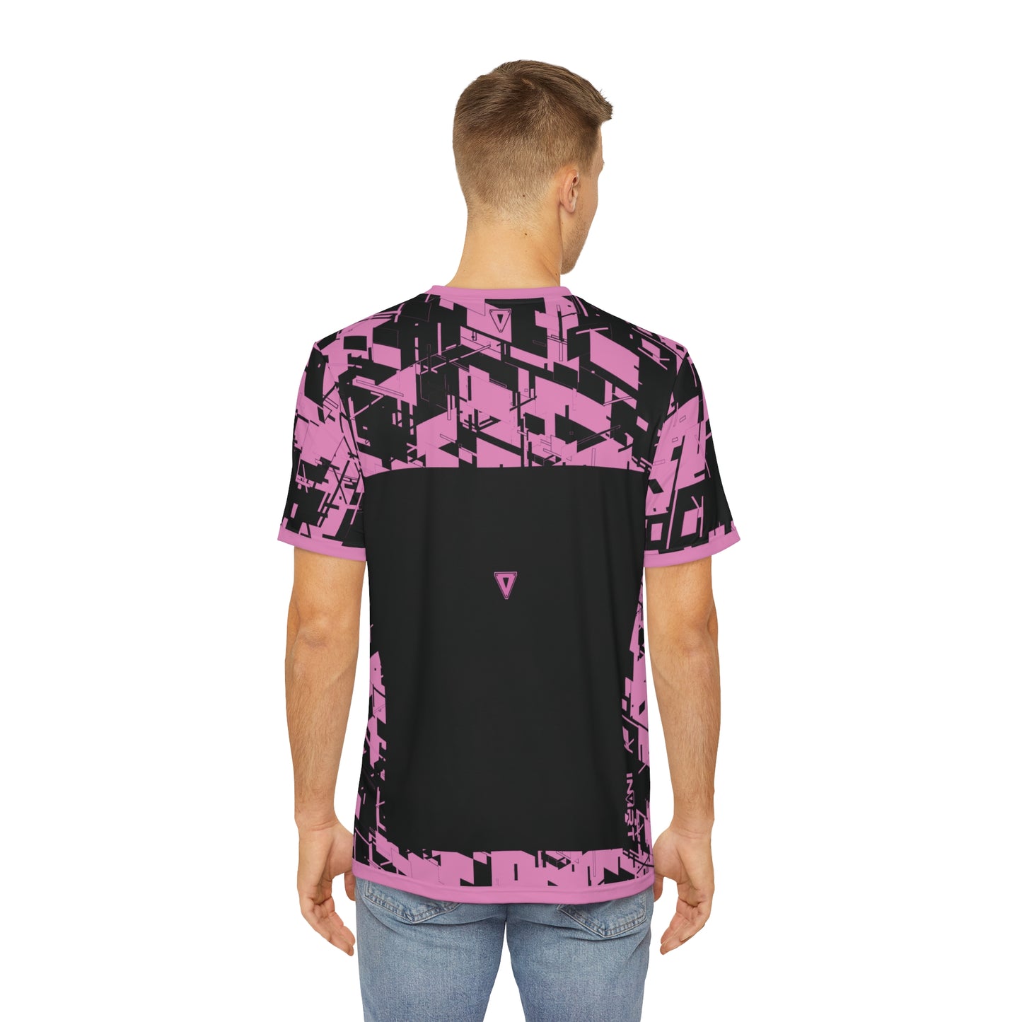 Men's Cyber Line Pink T Shirt V2