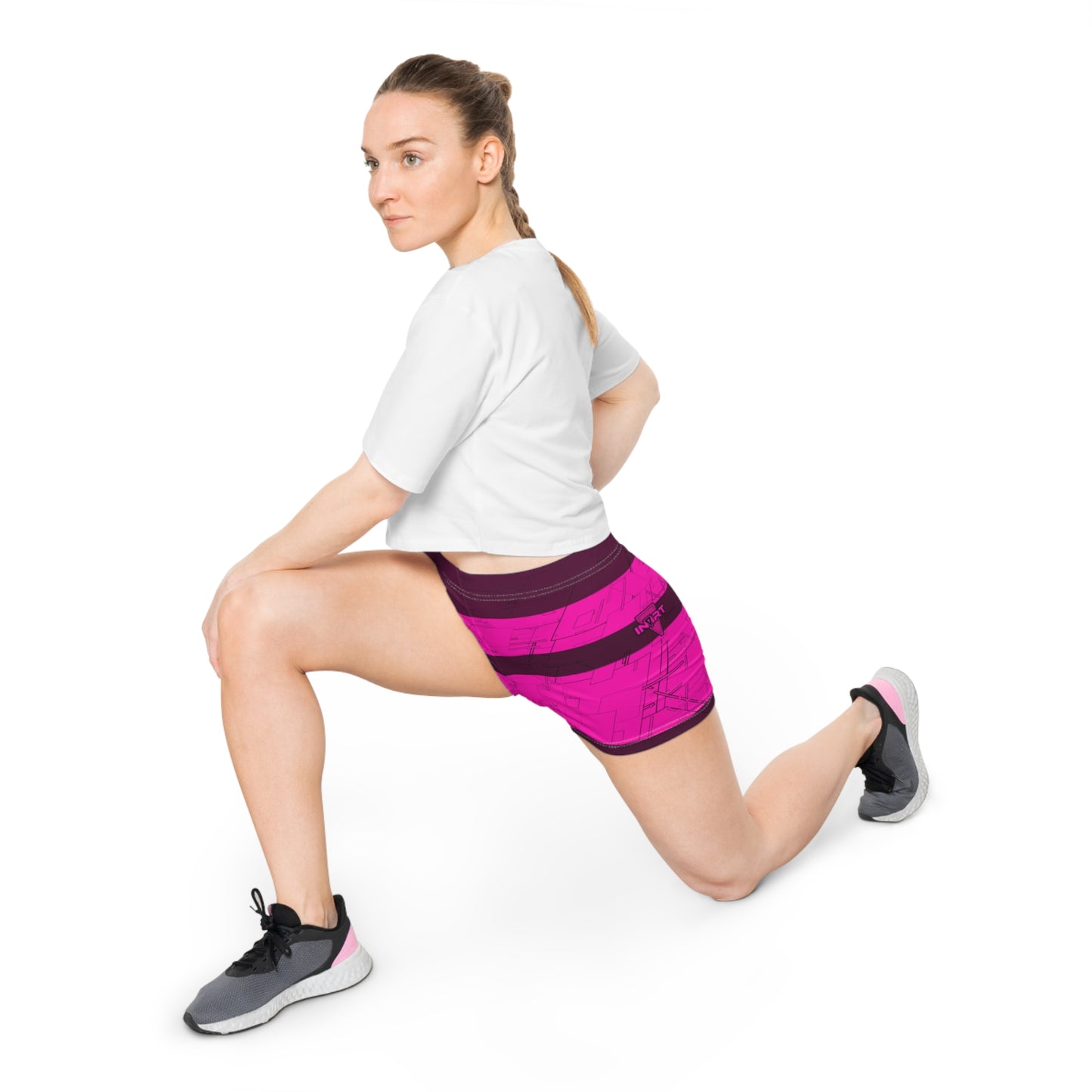 Cyber Pink Fitness Shorts