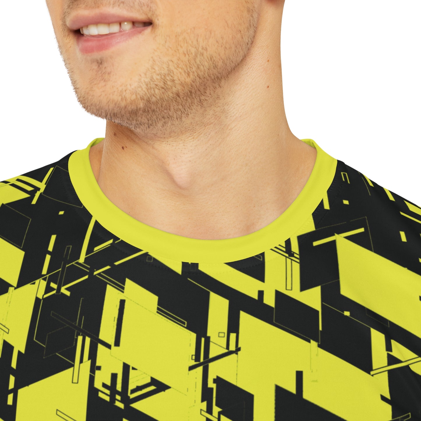 Men's Cyber Line Yellow-Plasma T Shirt V2