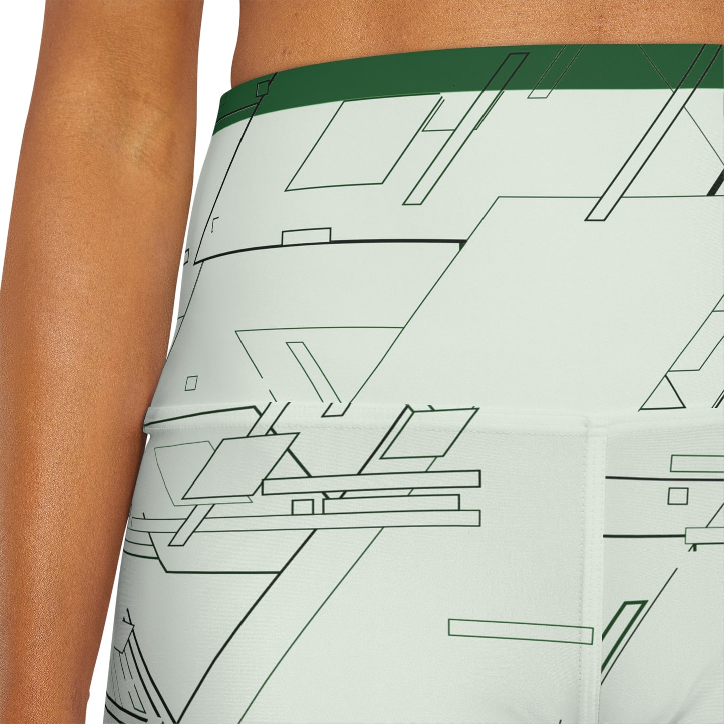 Cyber Green Colorize High Waisted Fitness Shorts
