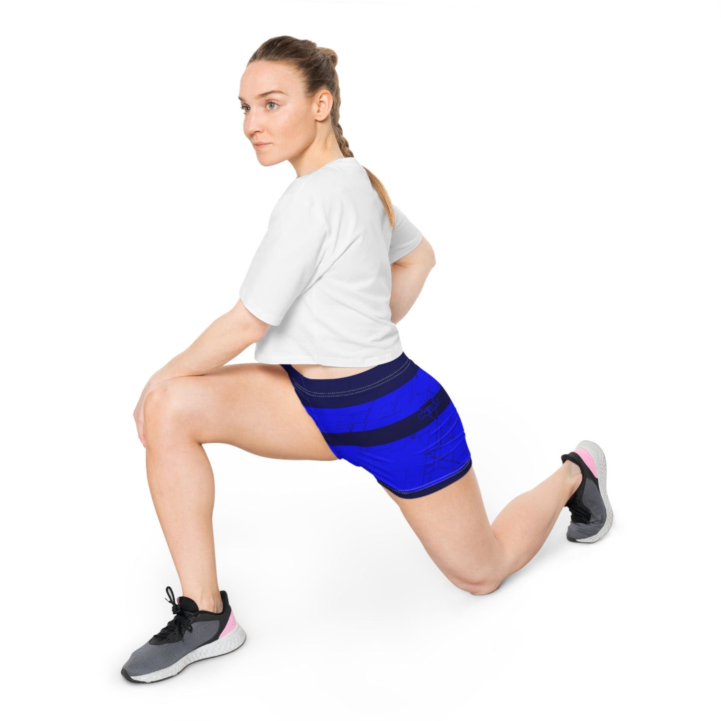 Cyber Midnight Blue Fitness Shorts