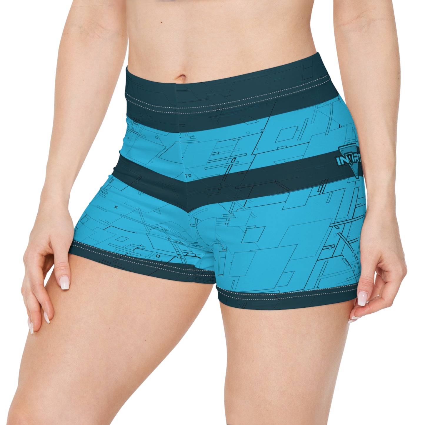 Cyber Blue Fitness Shorts