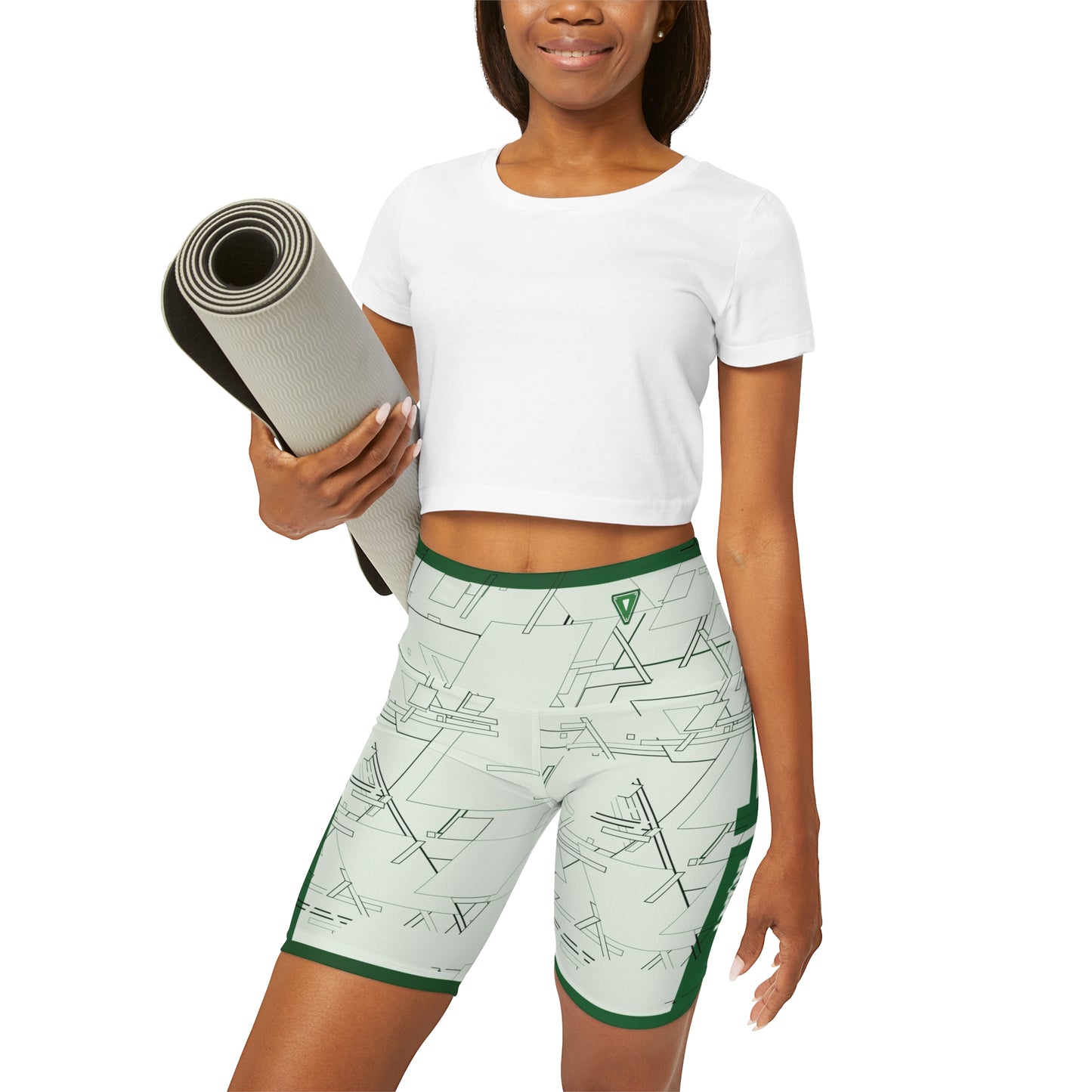 Cyber Green Colorize High Waisted Fitness Shorts