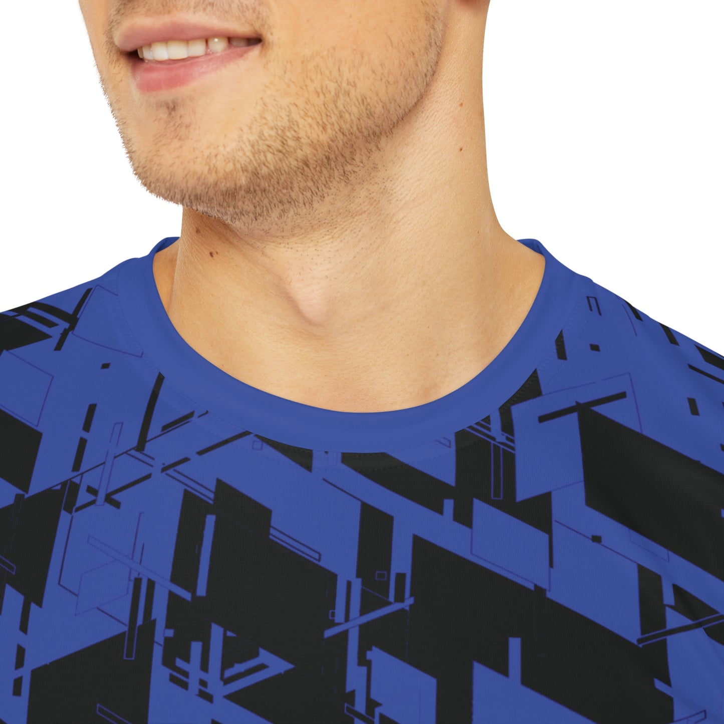 Men's Cyber Line Blue-Plasma T Shirt