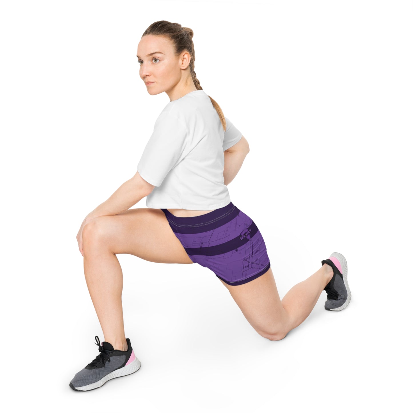 Cyber Purple Fitness Shorts
