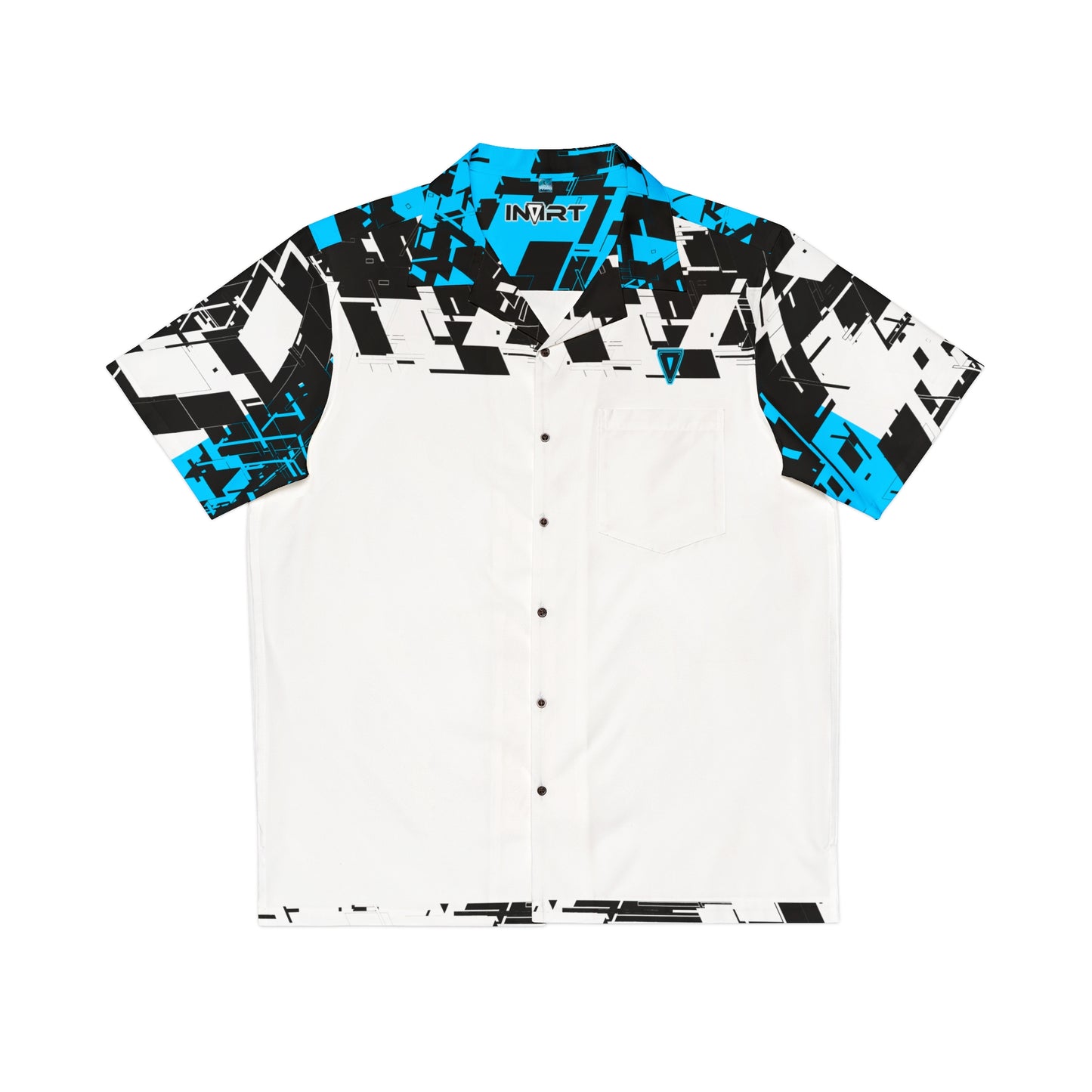 White Cyber Button Up V2