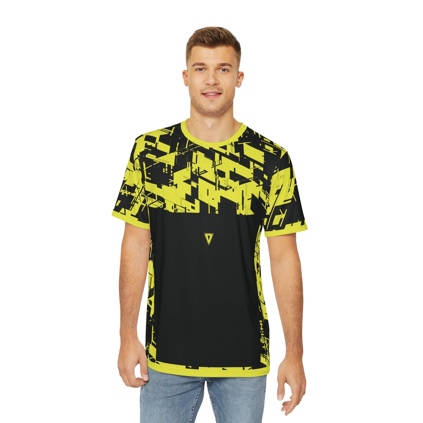 Men's Cyber Line Yellow-Plasma T Shirt V2