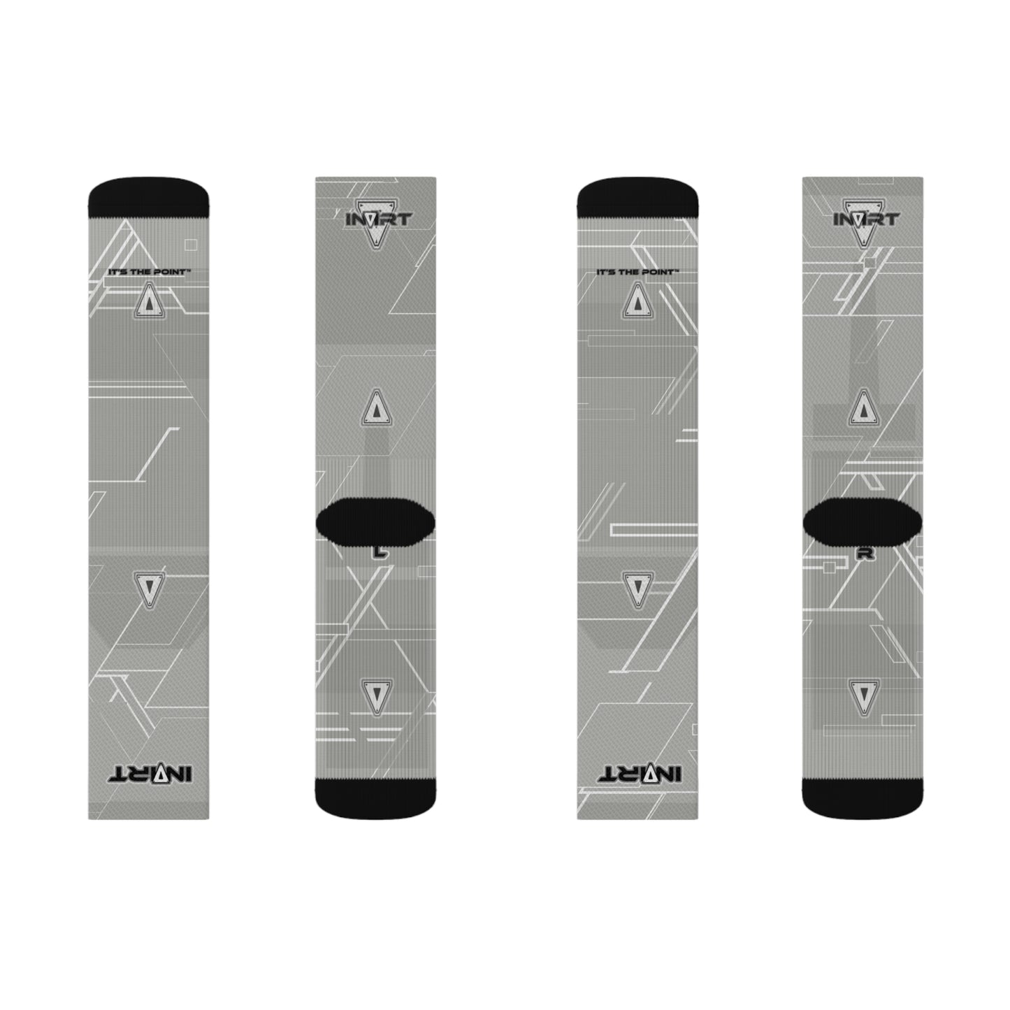 Cyber Neutral Grey Socks
