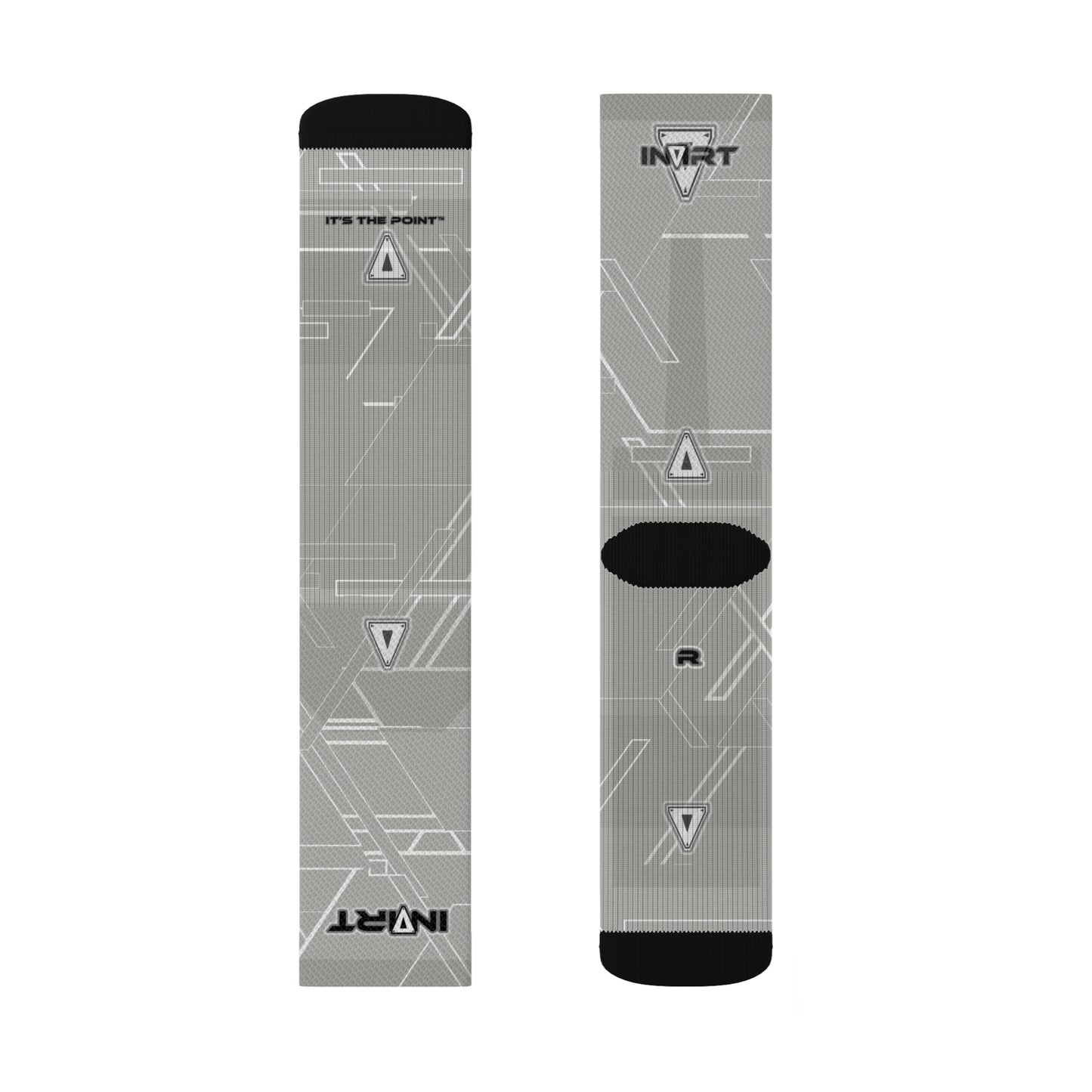 Cyber Neutral Grey Socks
