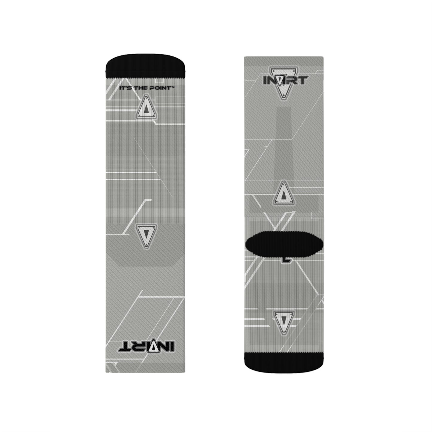 Cyber Neutral Grey Socks