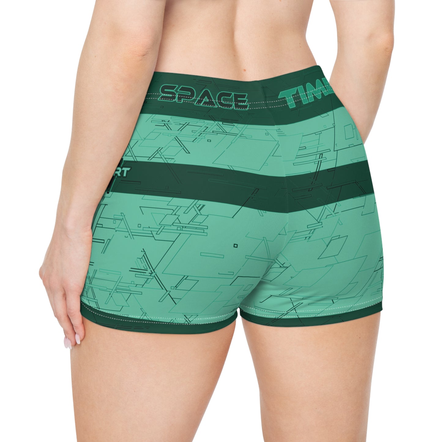 Cyber Teal Fitness Shorts