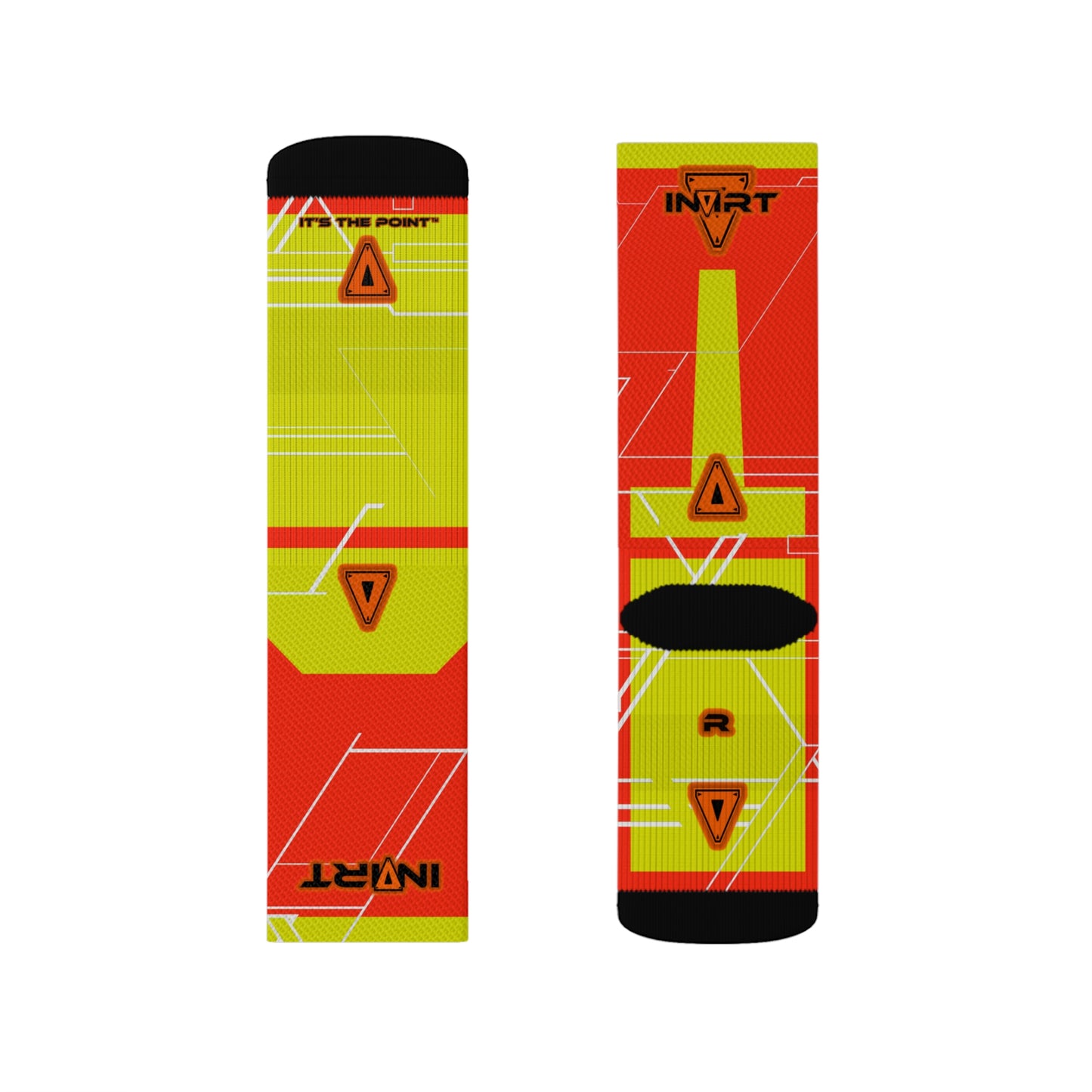 Cyber Orange Socks