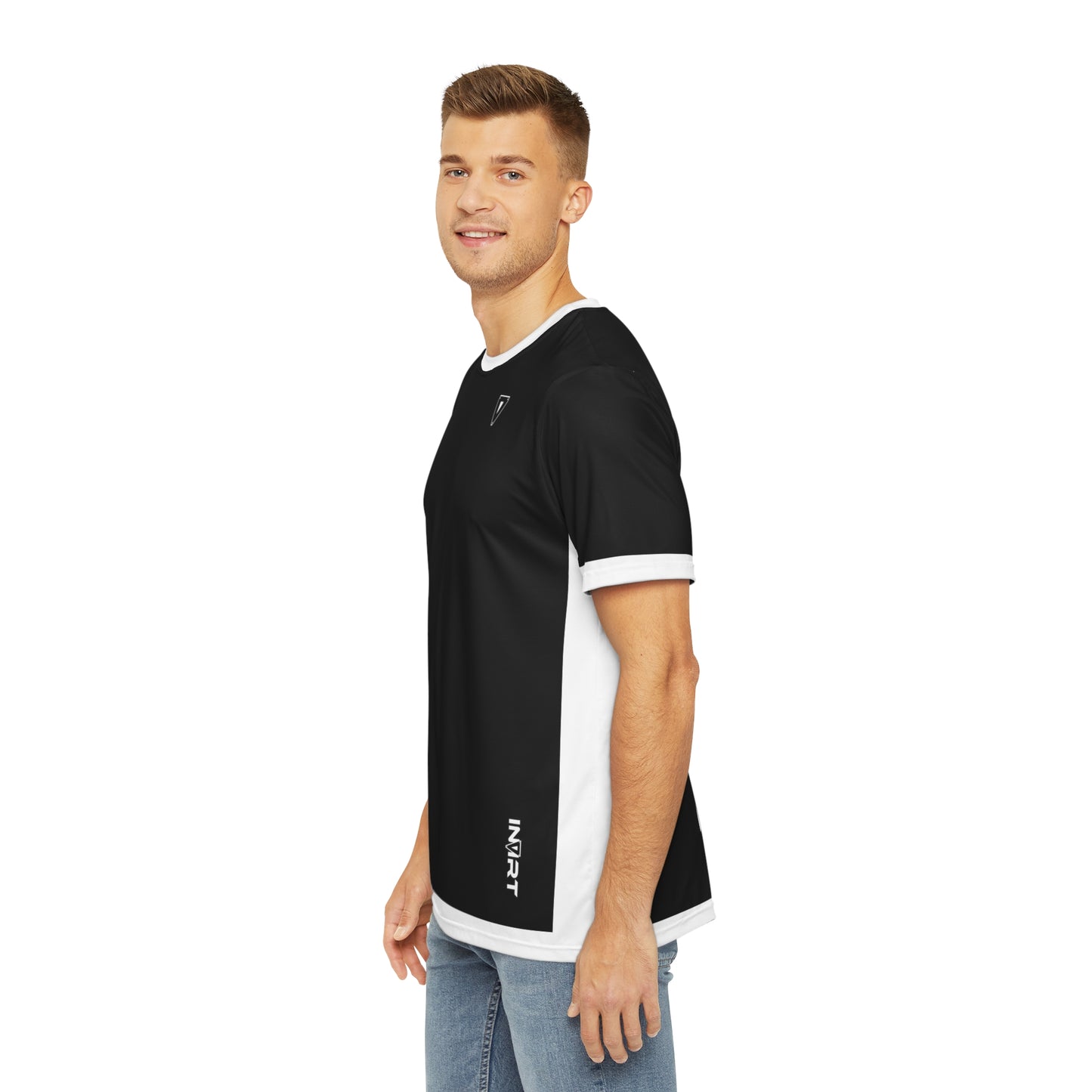Men's Plain Cyber Black Line T Shirt V2