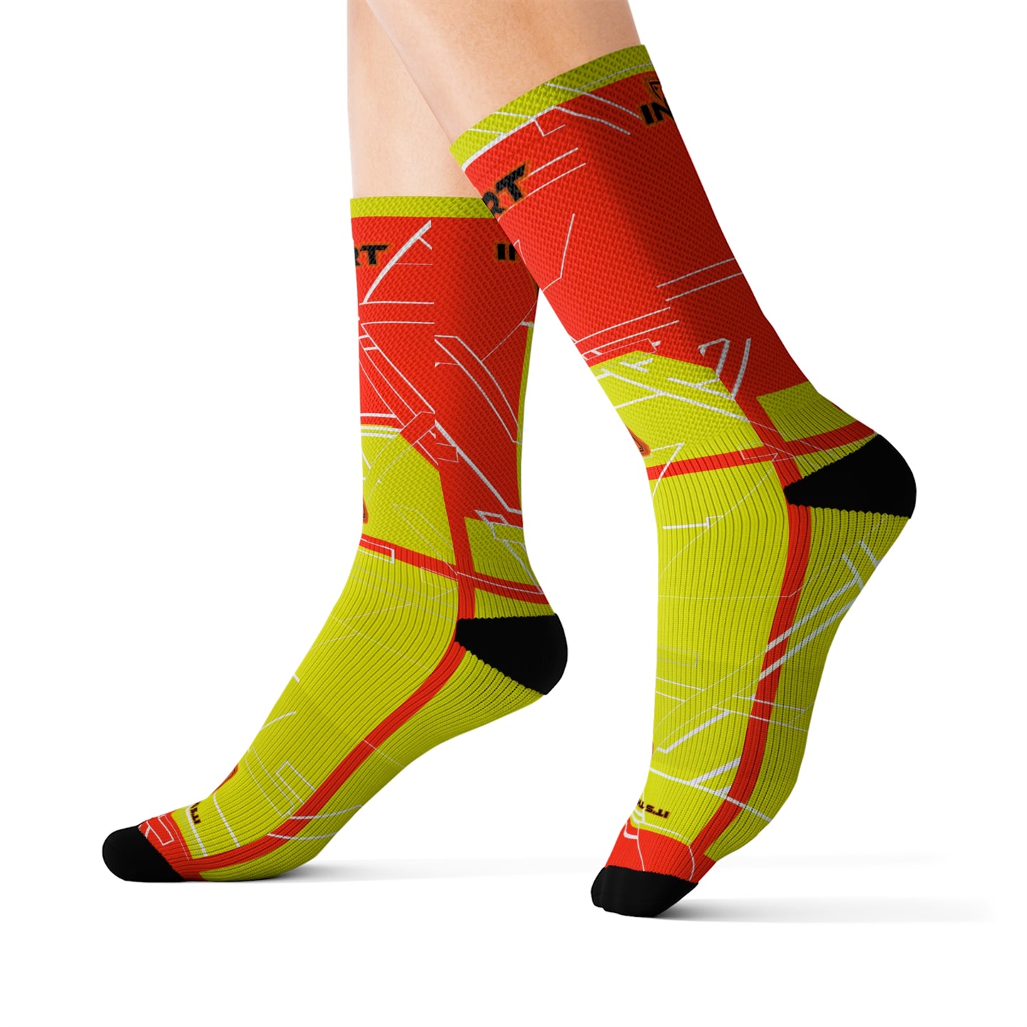 Cyber Orange Socks