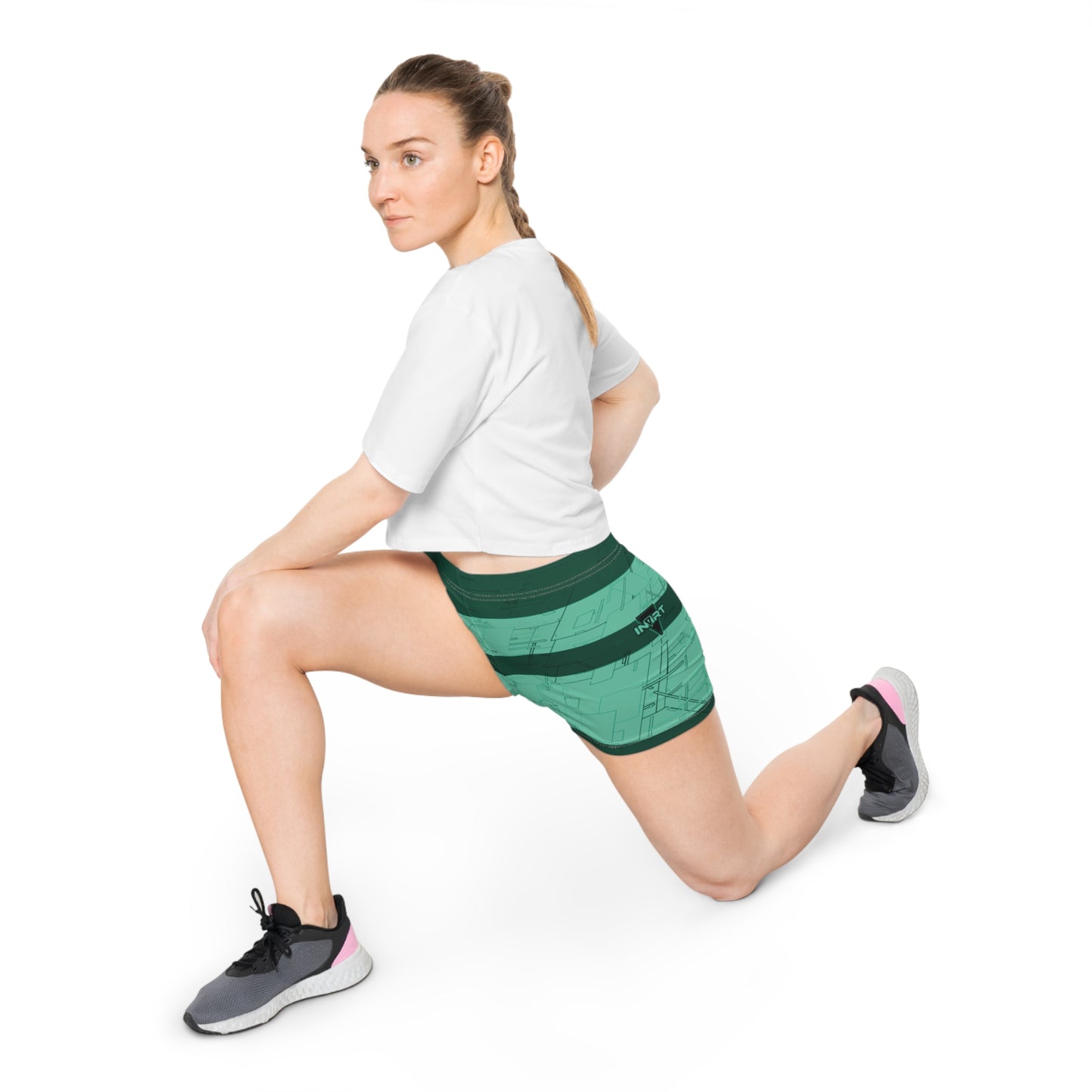 Cyber Teal Fitness Shorts