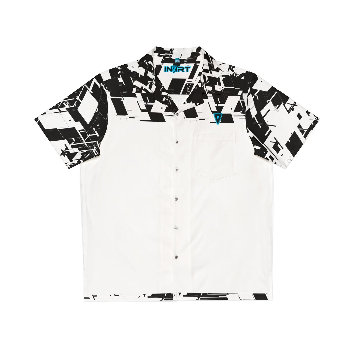 White Cyber Button Up