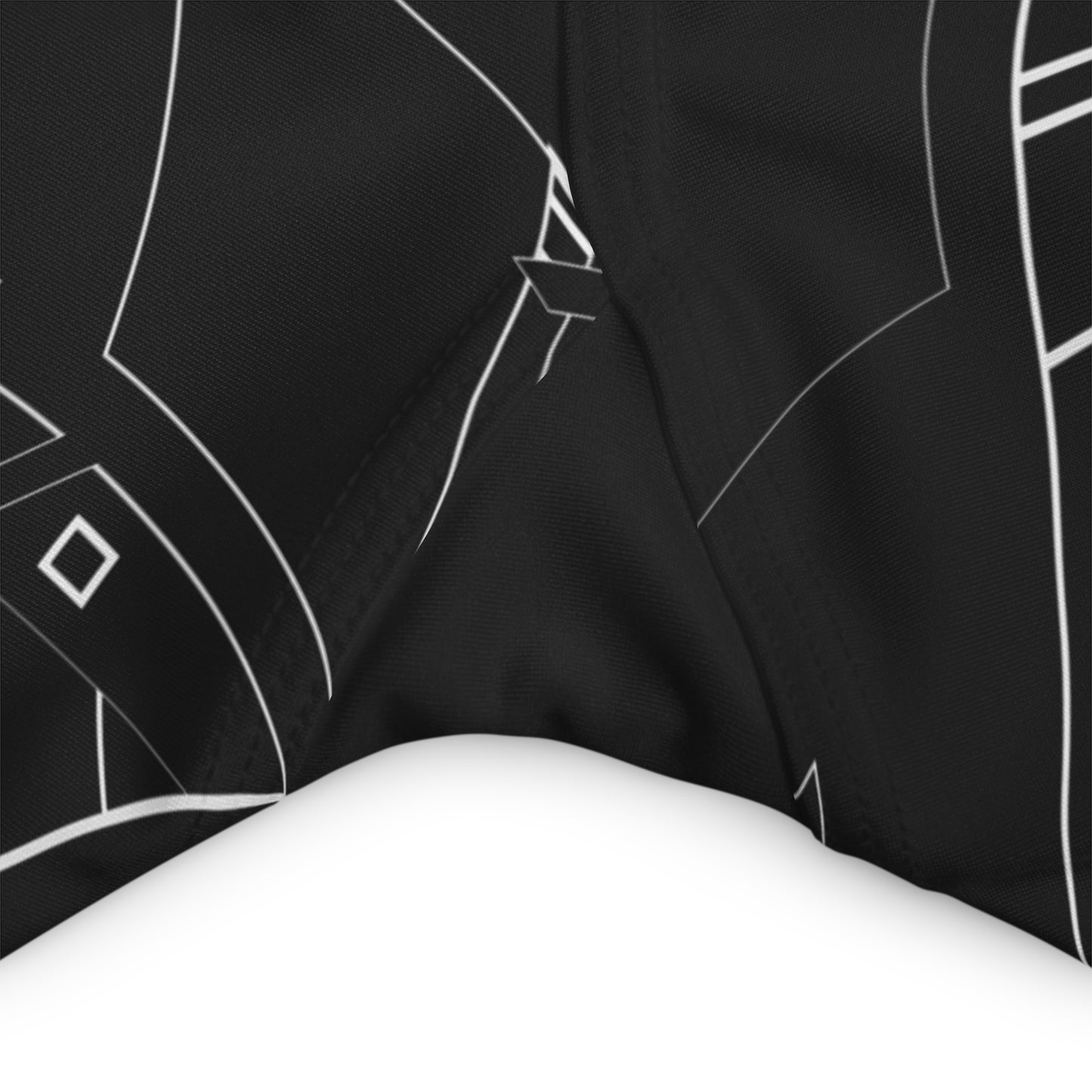 Cyber Black High Waisted Fitness Shorts