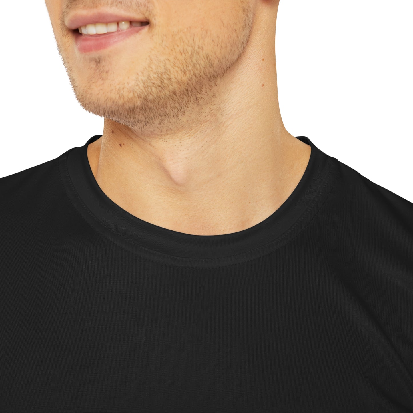 Men's Plain Cyber Black Line T Shirt V3