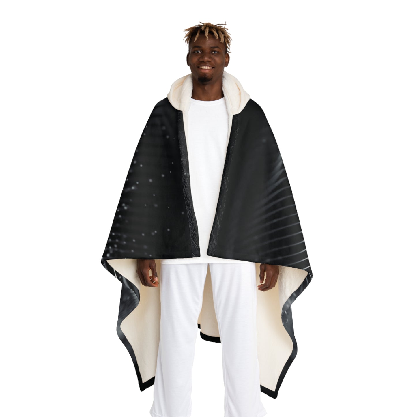 Hooded Sherpa Fleece Blanket 1.1