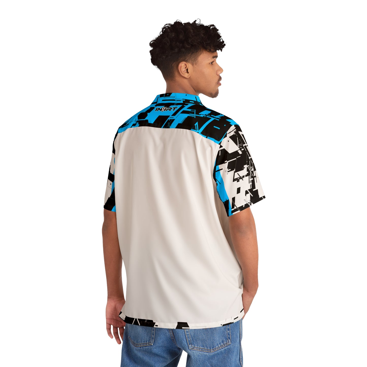 White Cyber Button Up V2