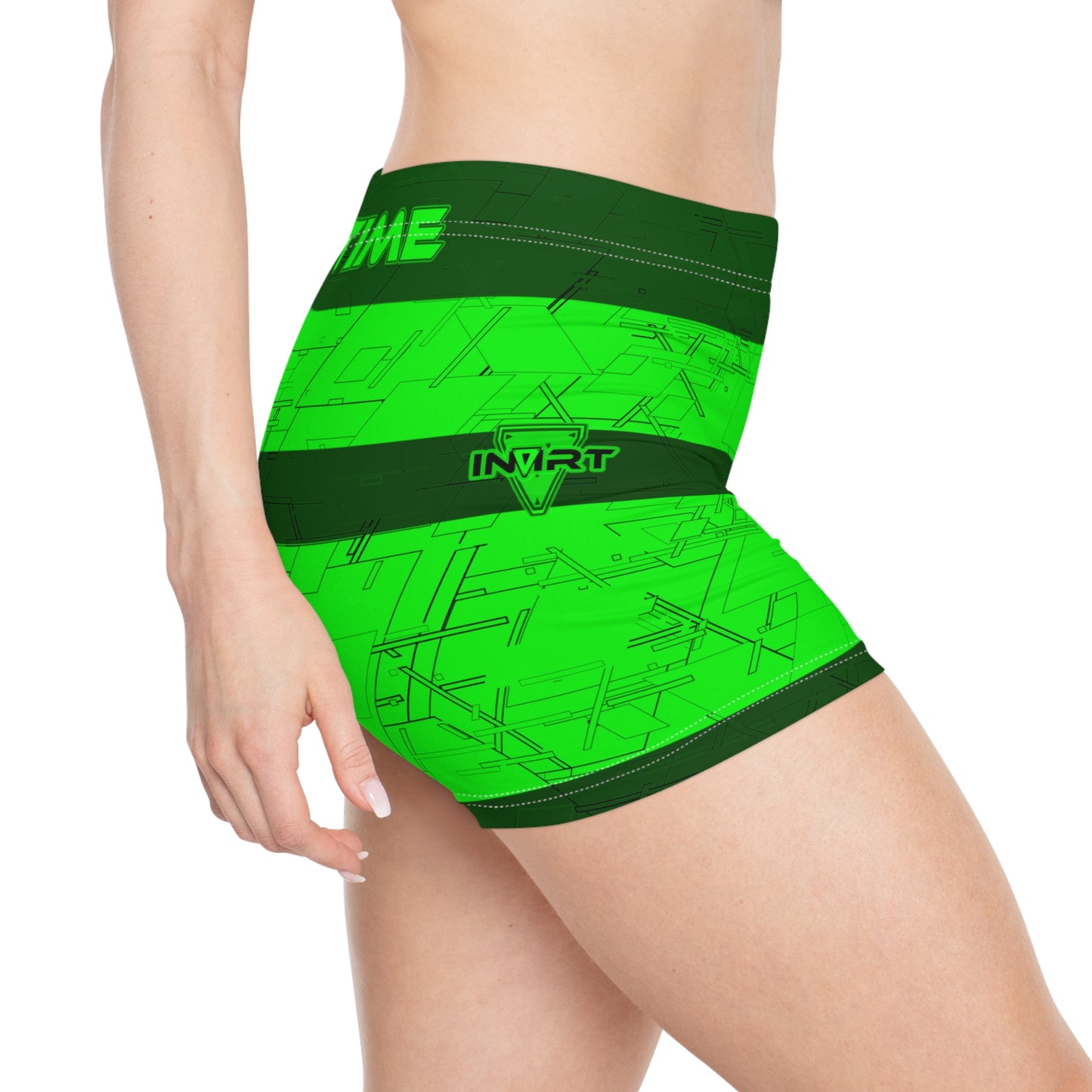 Cyber Green Fitness Shorts