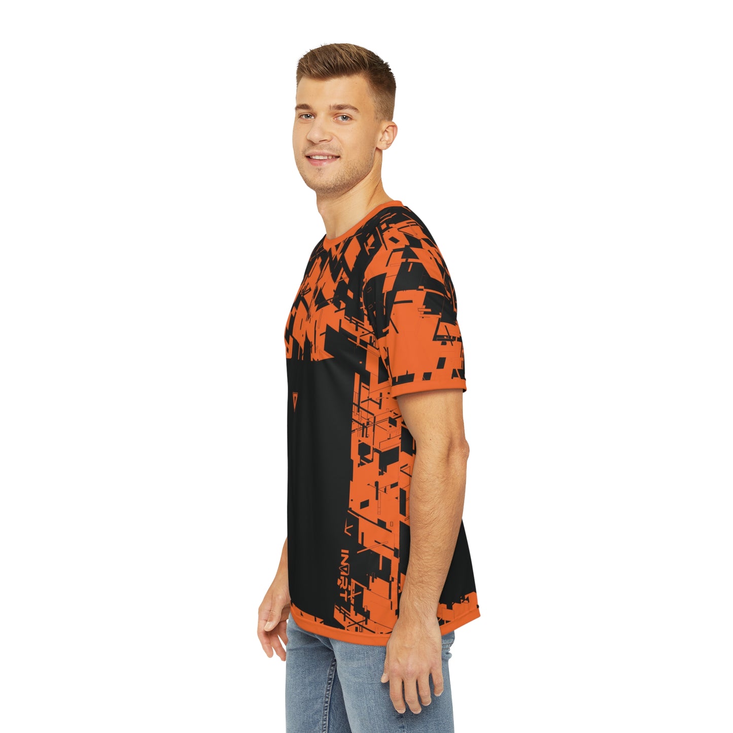 Men's Cyber Line Orange V2 T Shirt
