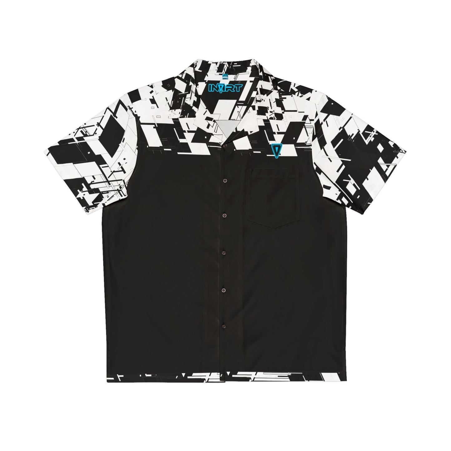 Black Cyber Button Up