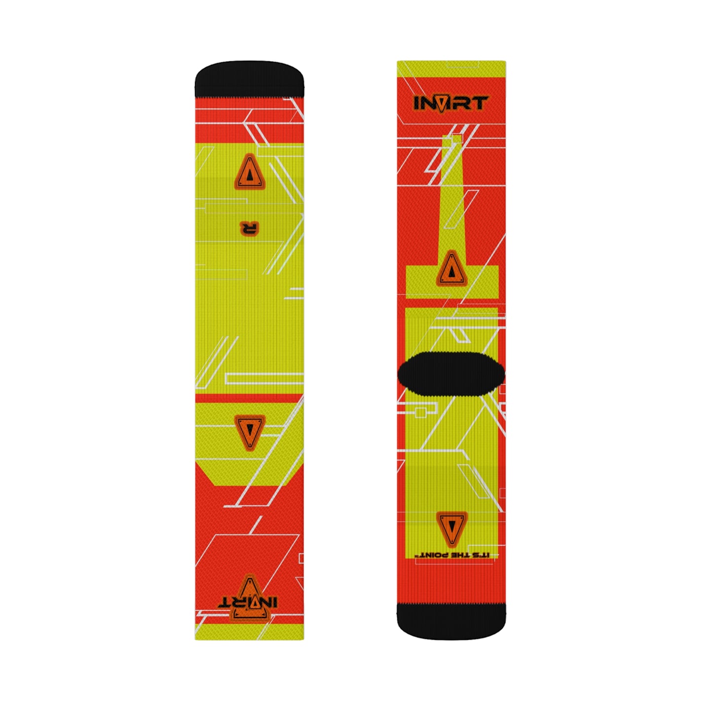 Cyber Orange Socks