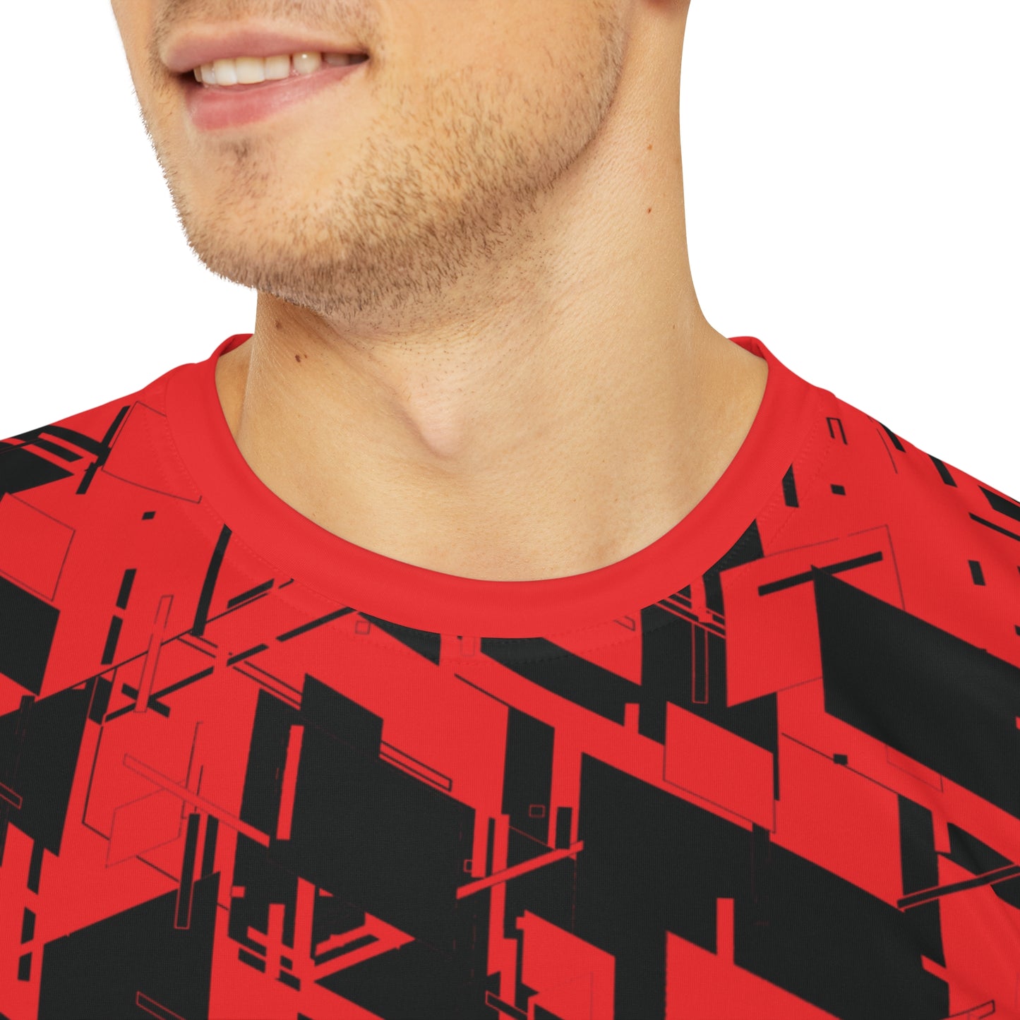 Men's Cyber Line Red T Shirt