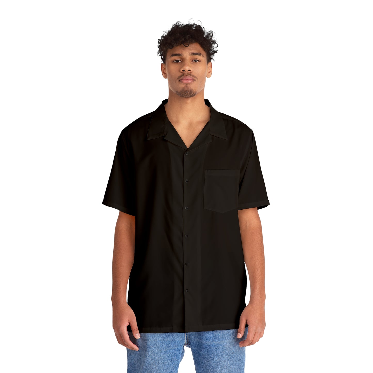 Black Cyber Button Up Shirt
