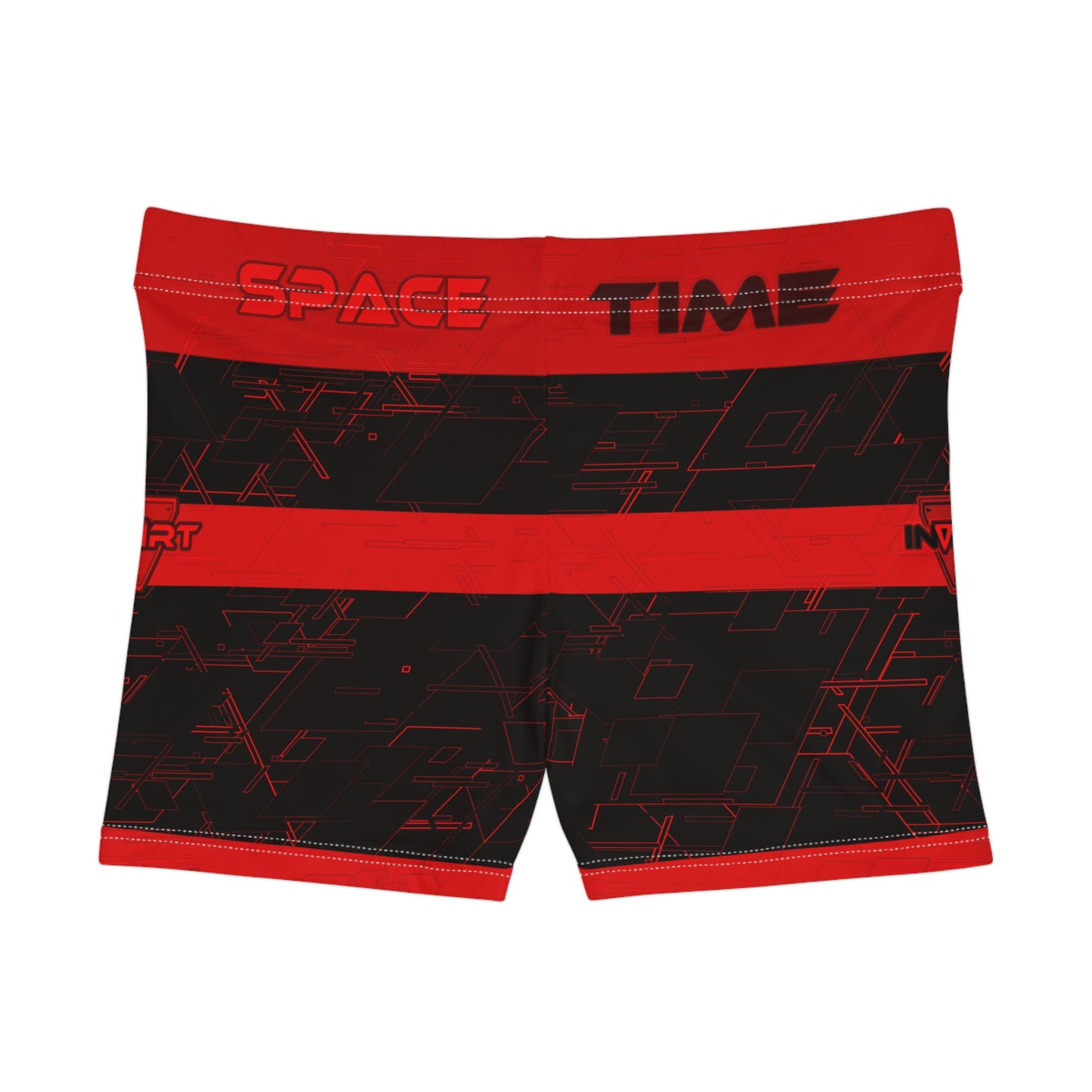 Cyber Red Fitness Shorts V2