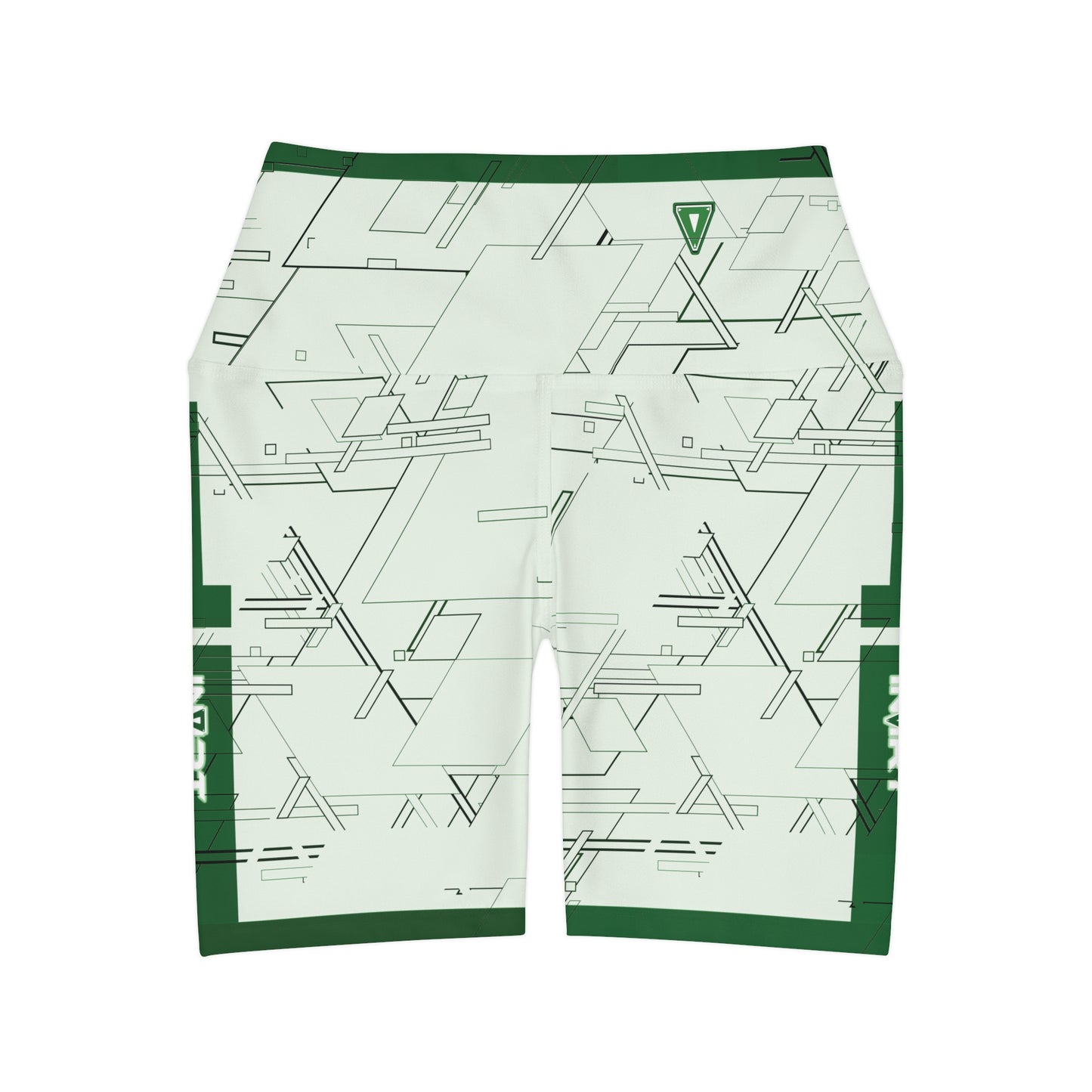 Cyber Green Colorize High Waisted Fitness Shorts