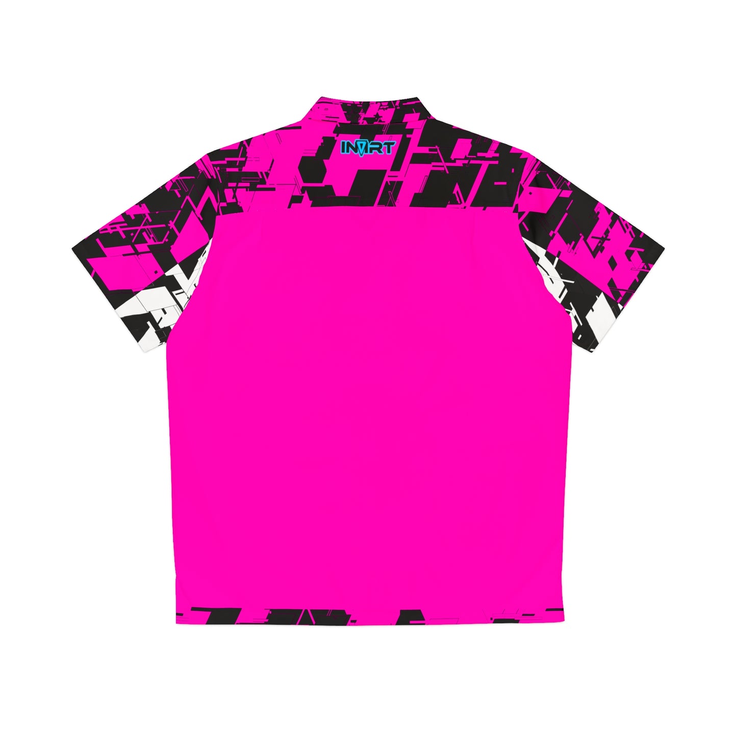 Hot Pink Cyber Button Up Shirt