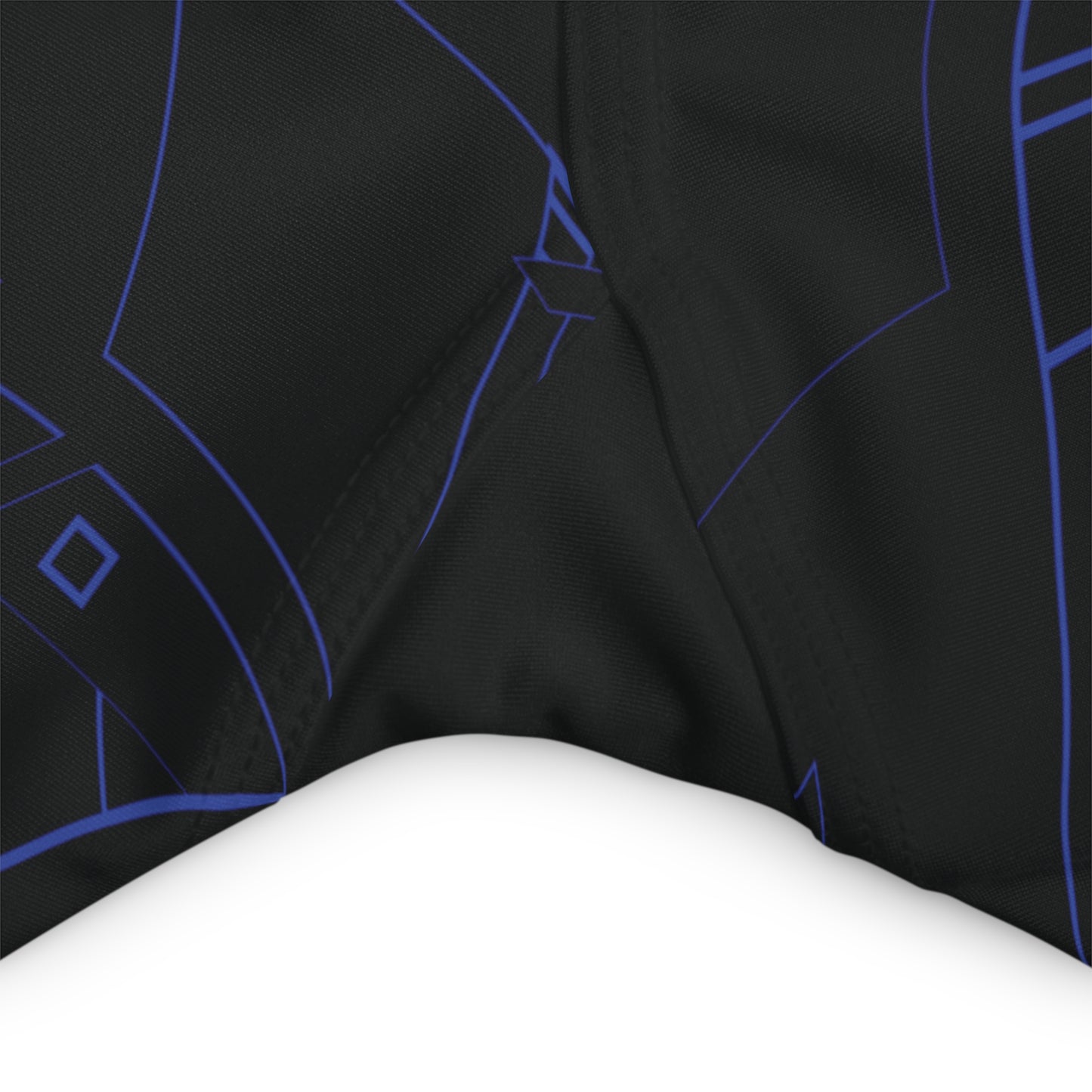 Cyber Midnight Blue Waisted Fitness Shorts