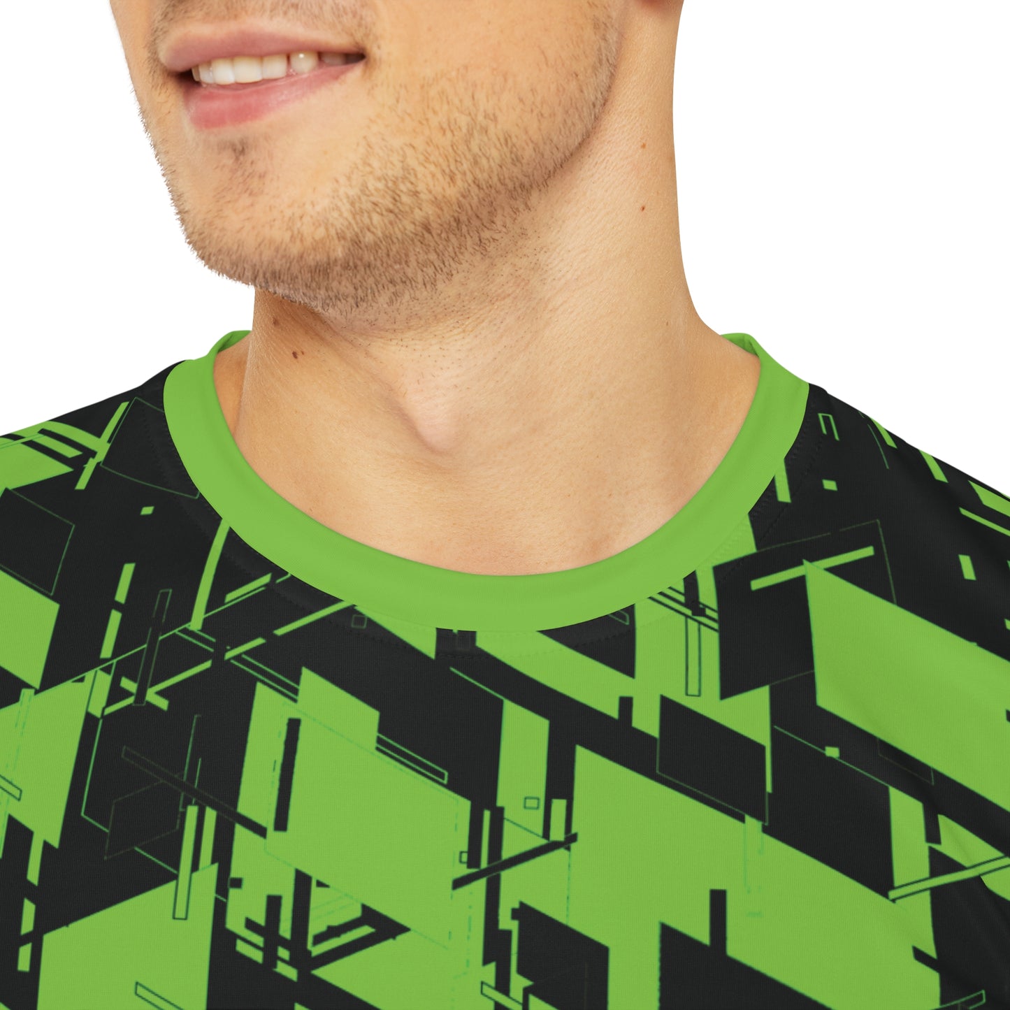 Men's Cyber Line Green V2 T Shirt