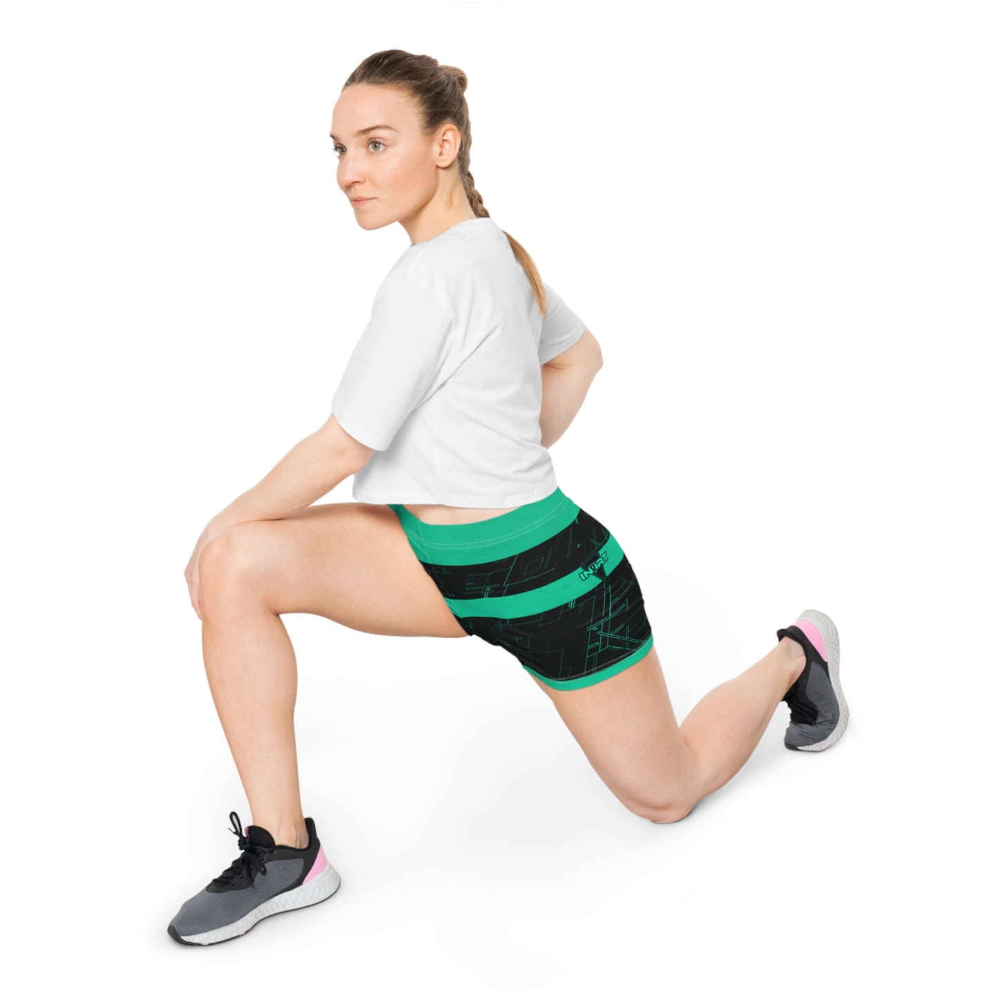 Cyber Teal v2 Fitness Shorts