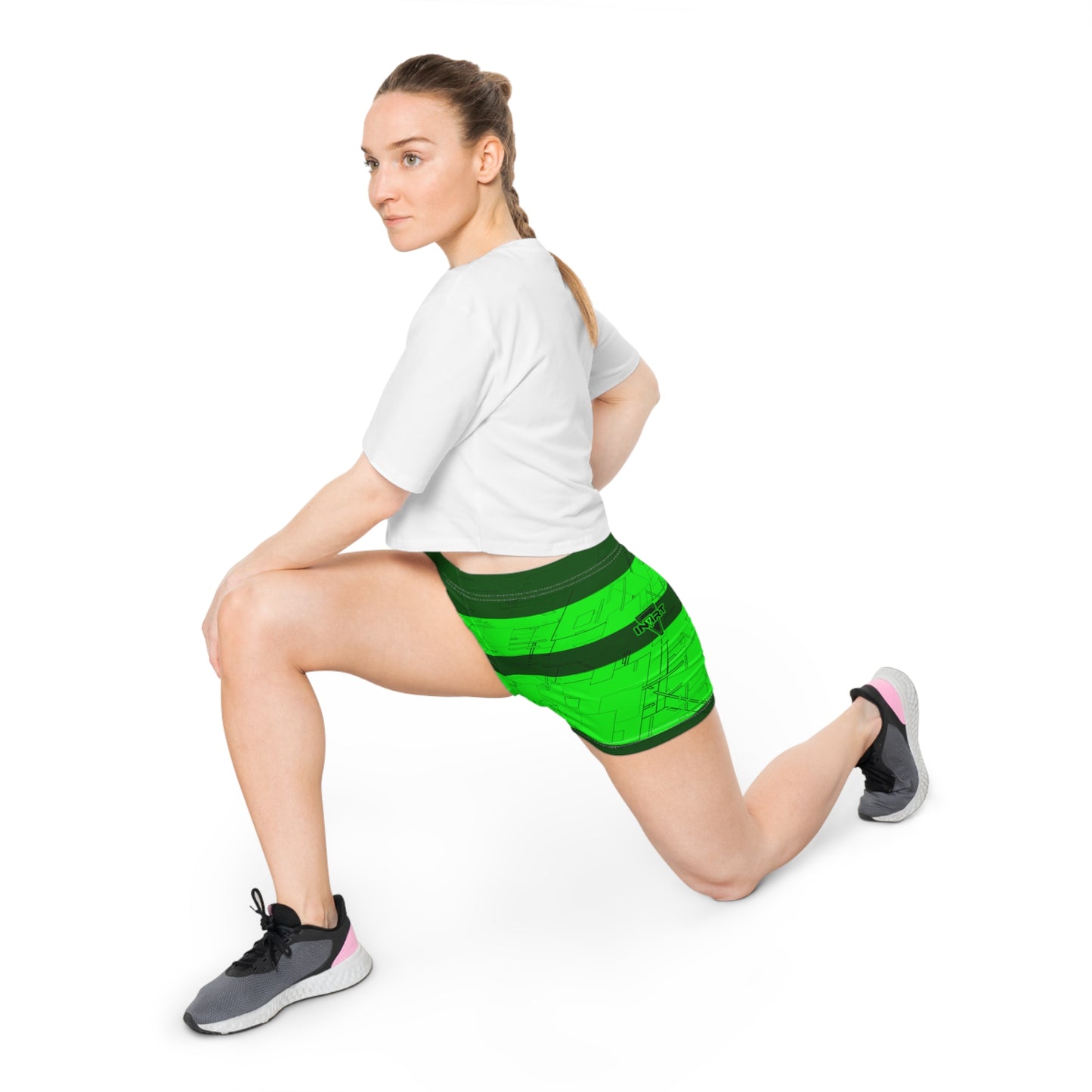 Cyber Green Fitness Shorts