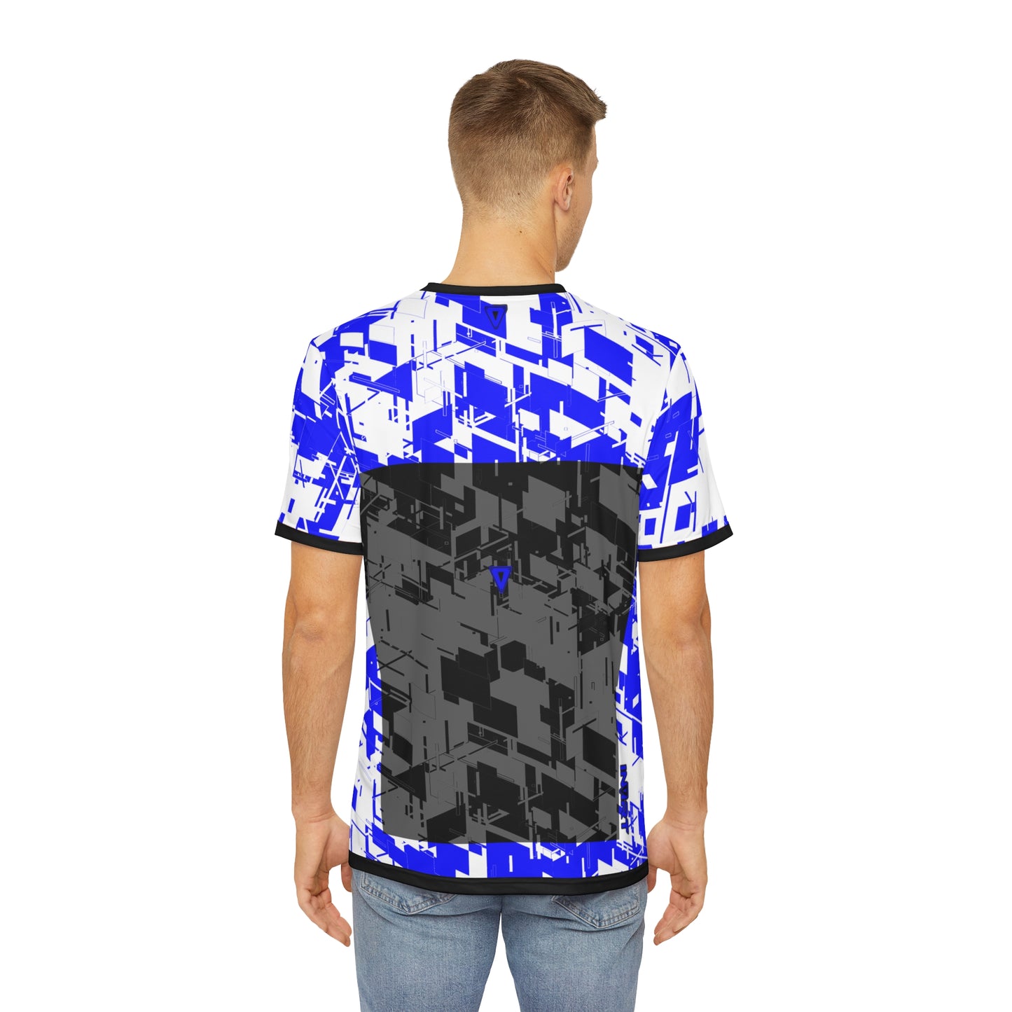 Men's Cyber Blue Line T Shirt V3