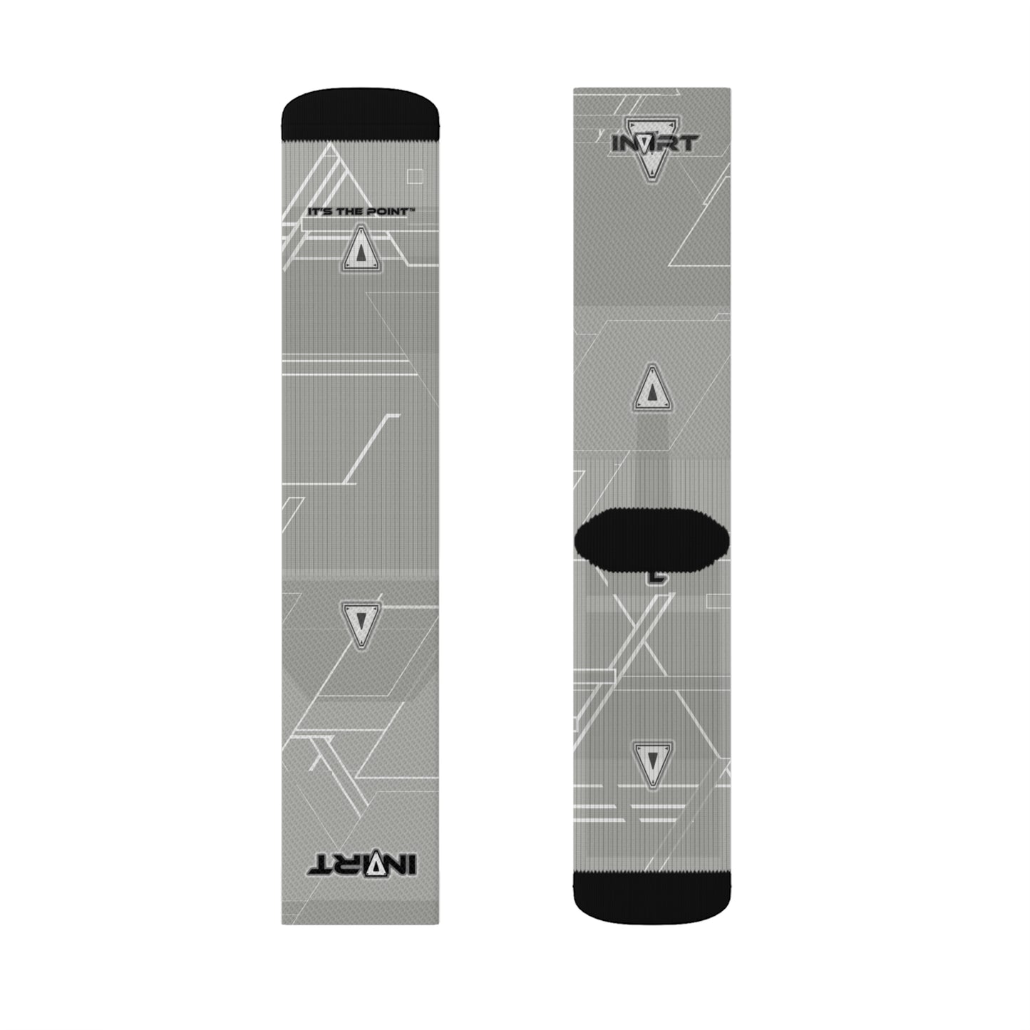 Cyber Neutral Grey Socks