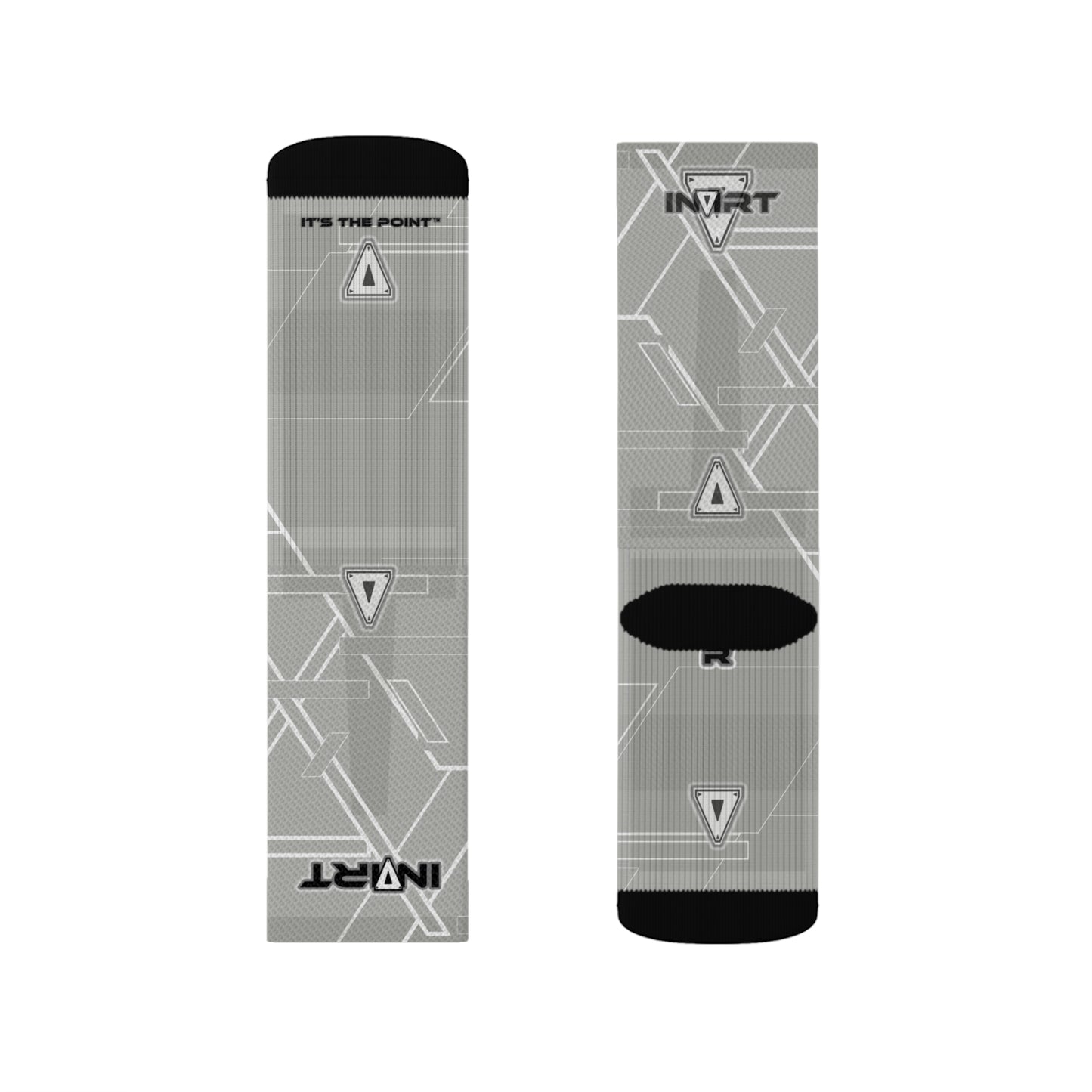 Cyber Neutral Grey Socks