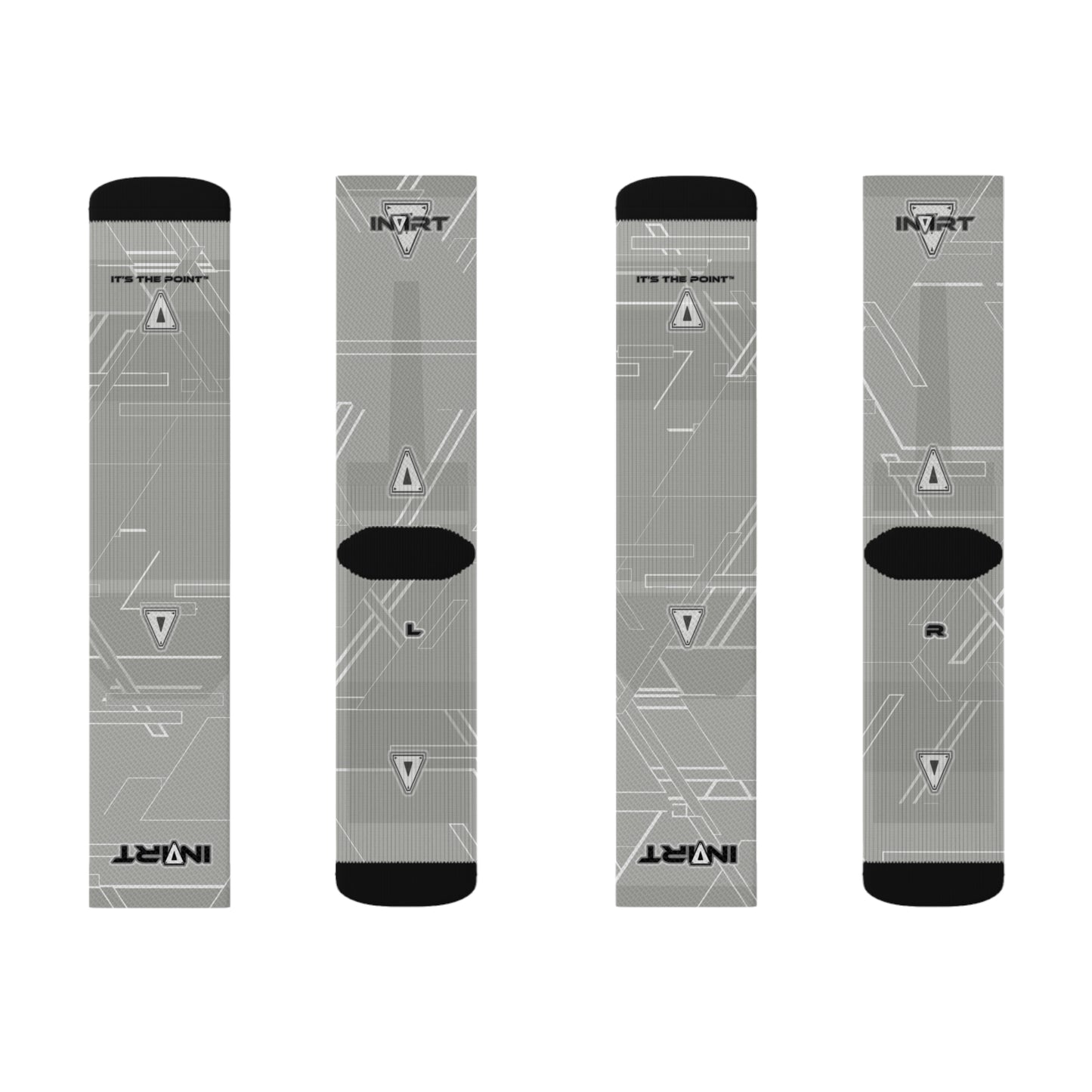 Cyber Neutral Grey Socks