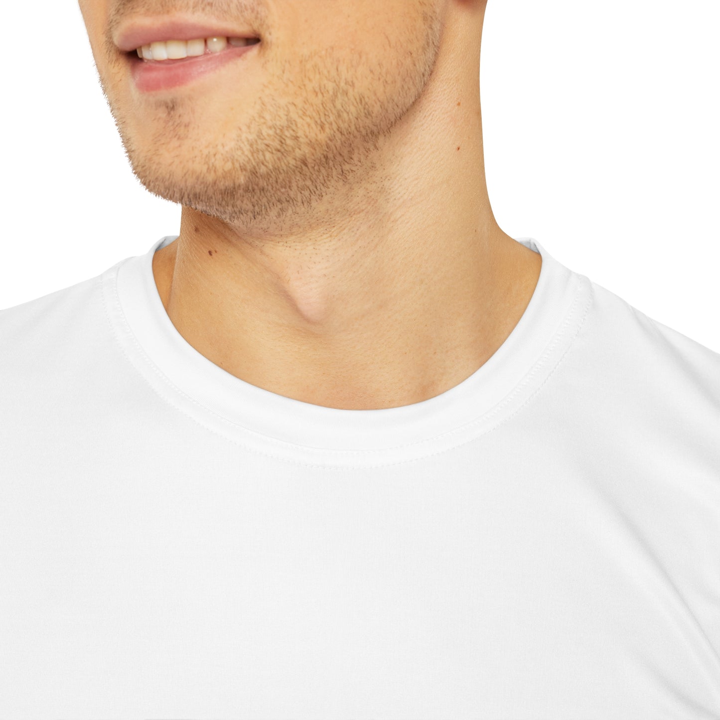 Men's Plain Cyber White Line T Shirt V3