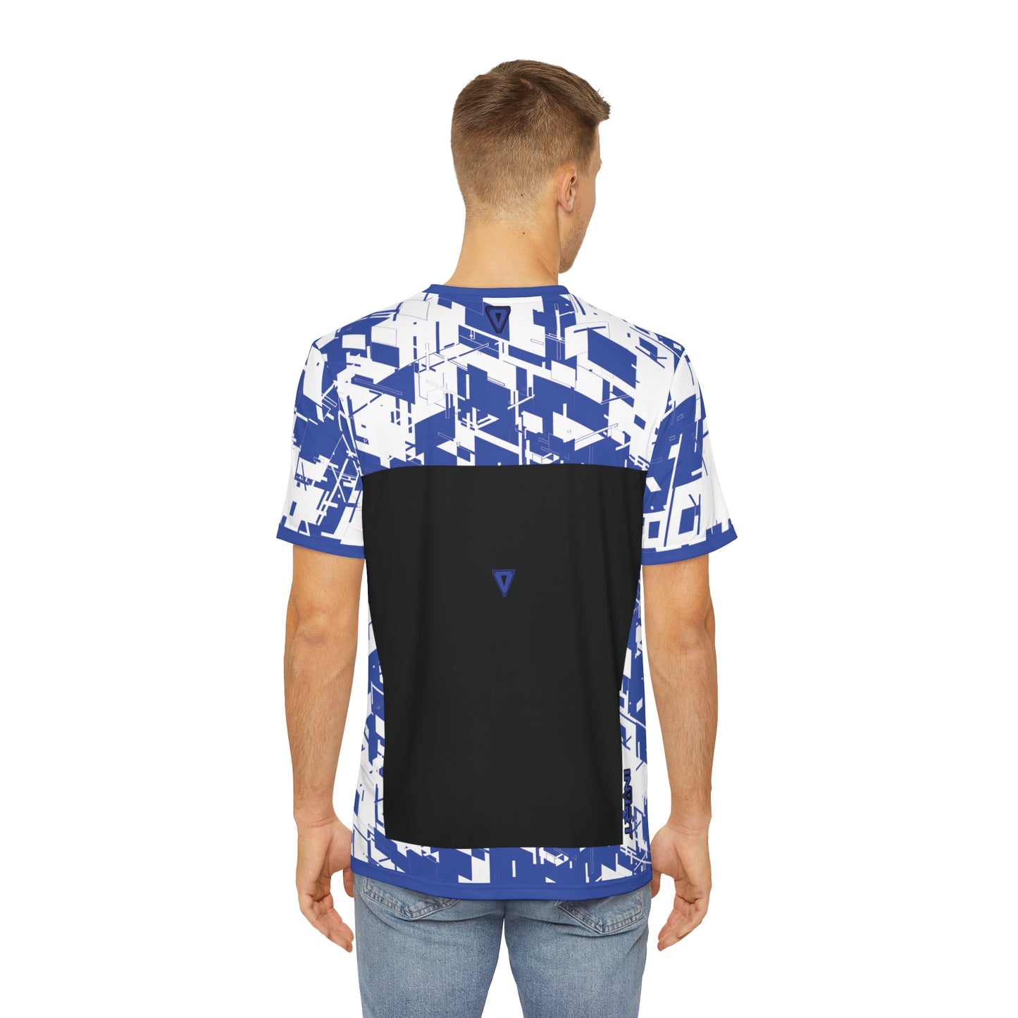 Men's Cyber Blue Line T Shirt V2