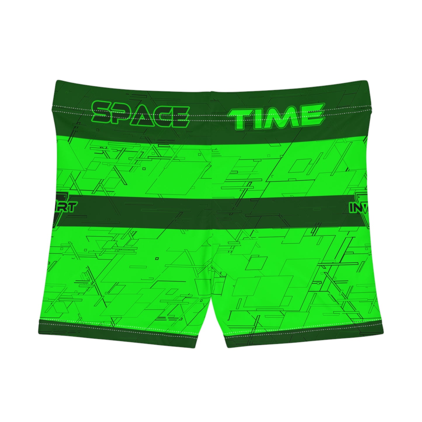 Cyber Green Fitness Shorts