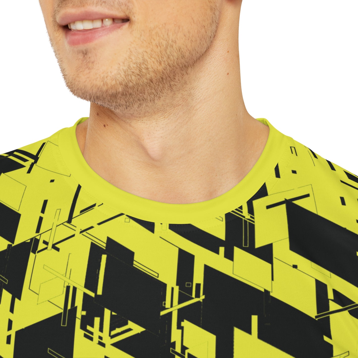 Men's Cyber Line Yellow-Plasma T Shirt
