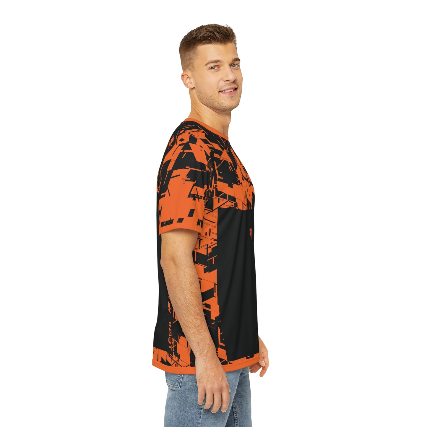Men's Cyber Line Orange V2 T Shirt